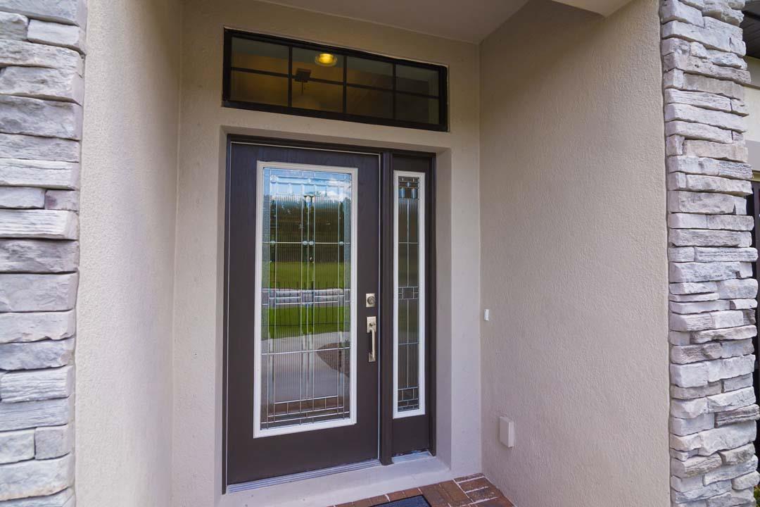 Doorway With Stucco Home Exterior