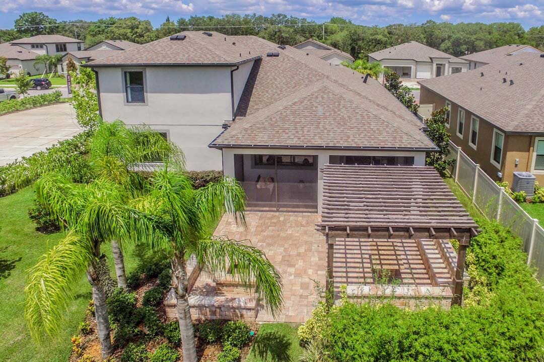 Home Roof and Back Exterior