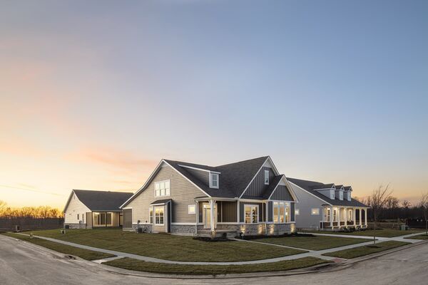 Side exterior shot of a ranch-style house