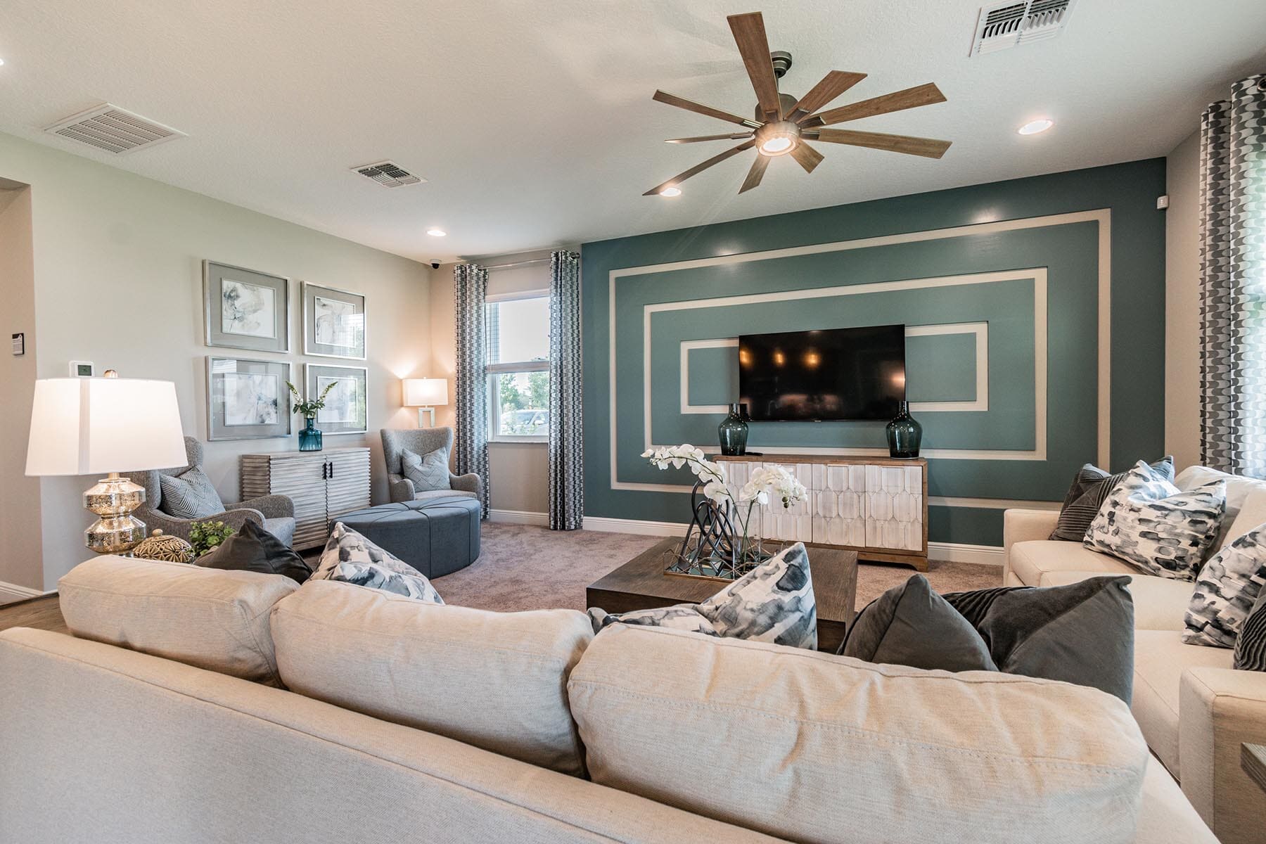 Family Room in Model Home