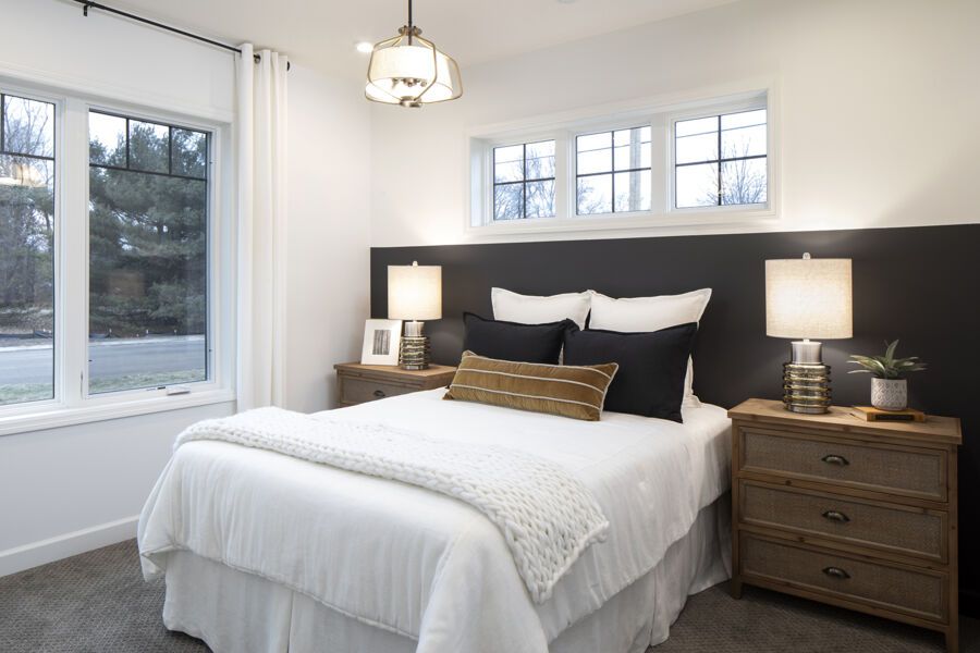 Monochrome Black and White Bedroom