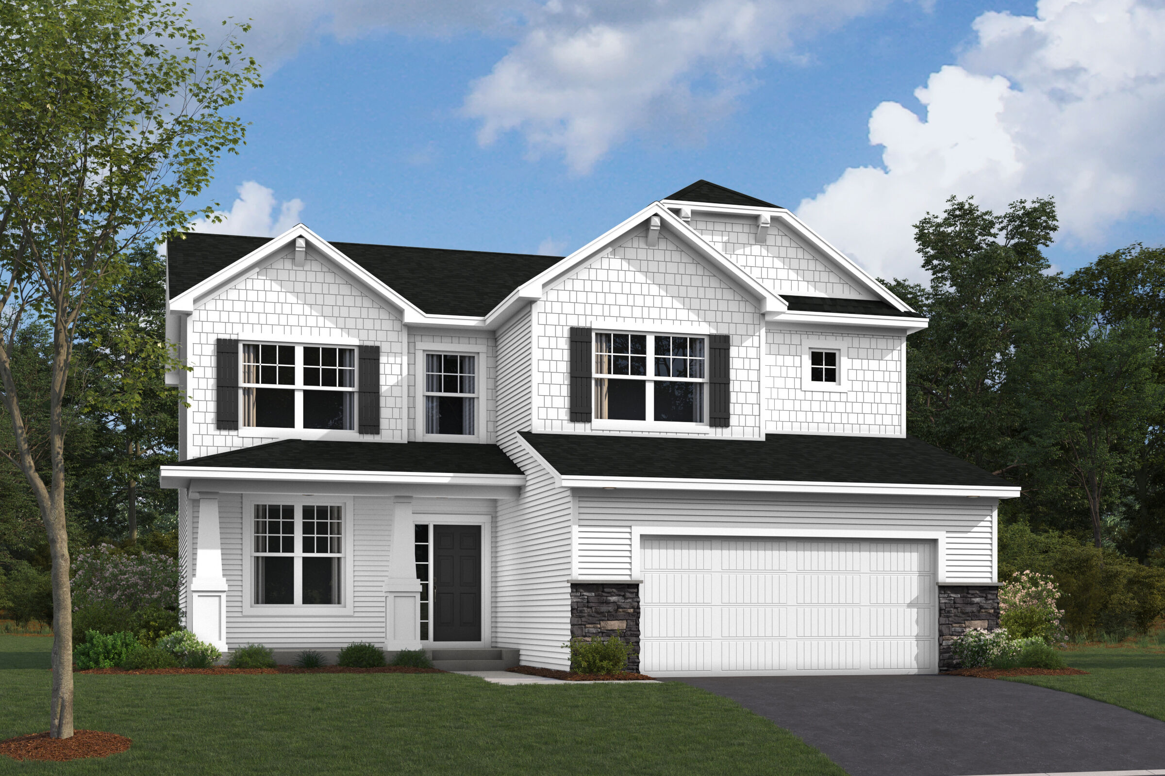 Dearborn Elevation C Stone