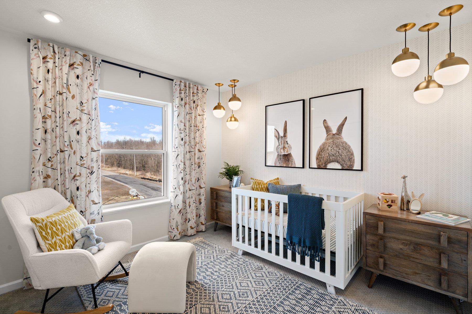 Nursery With Soft Lighting