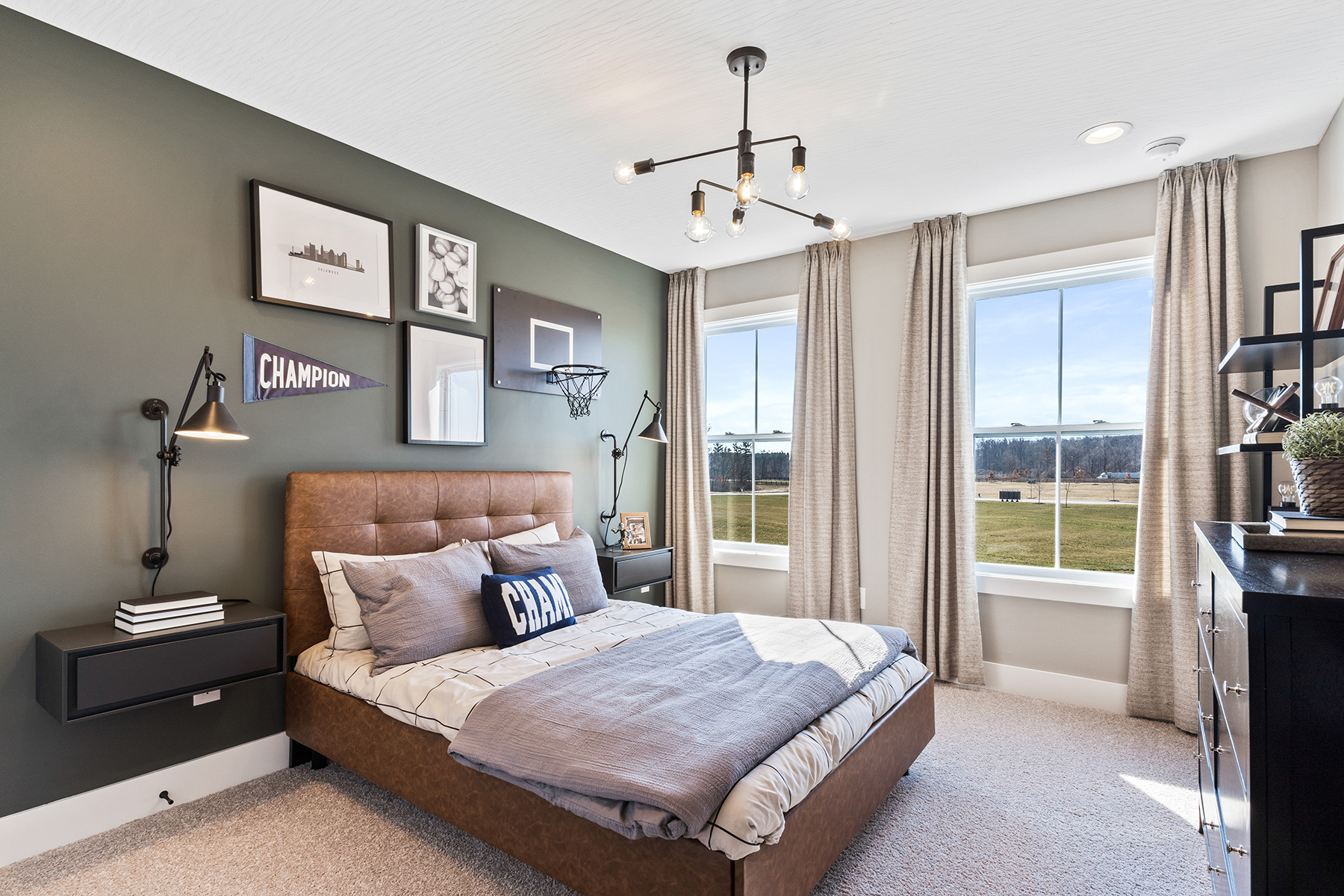 Sport-Themed Guest Room