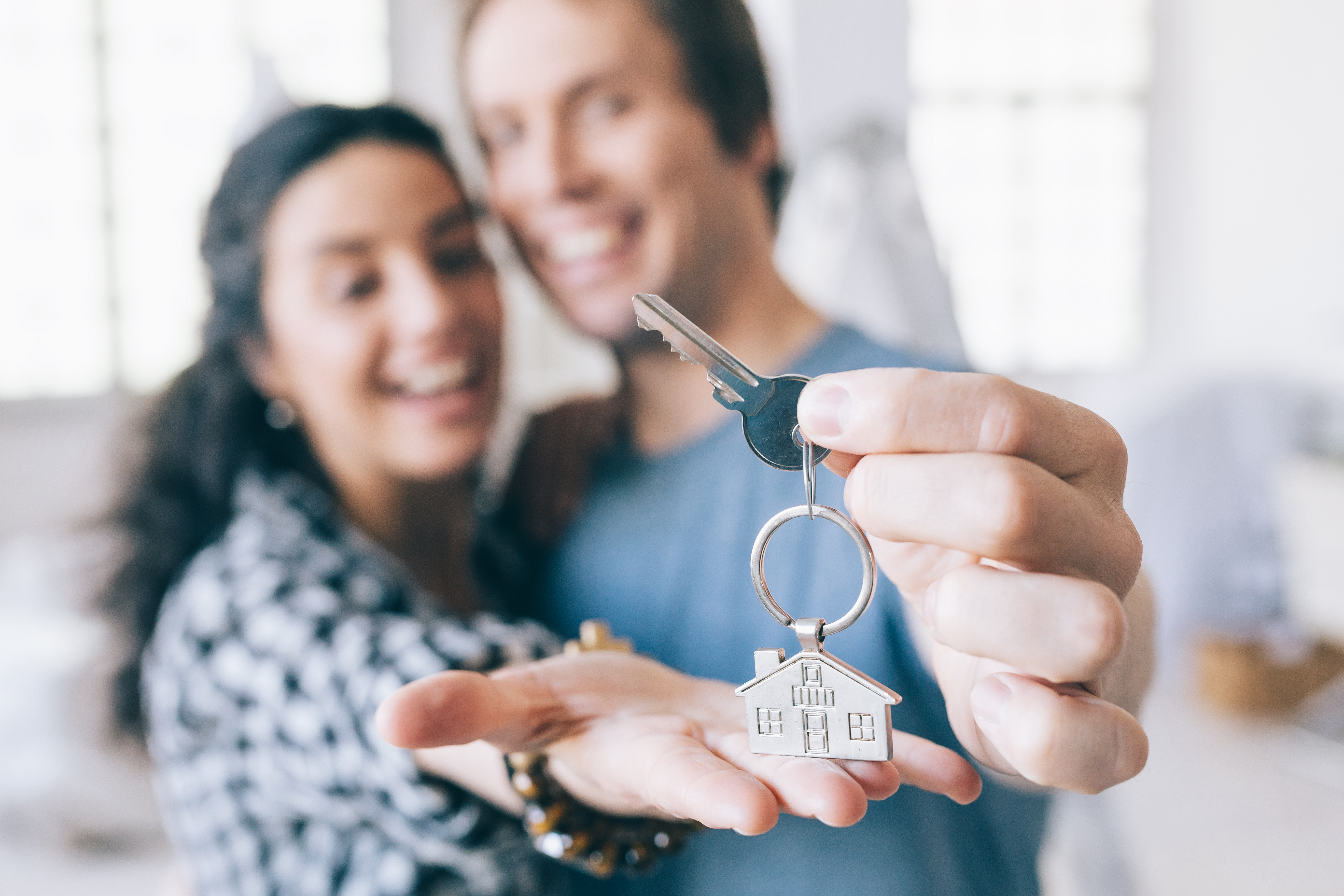 Homebuyers Holding Home Keys