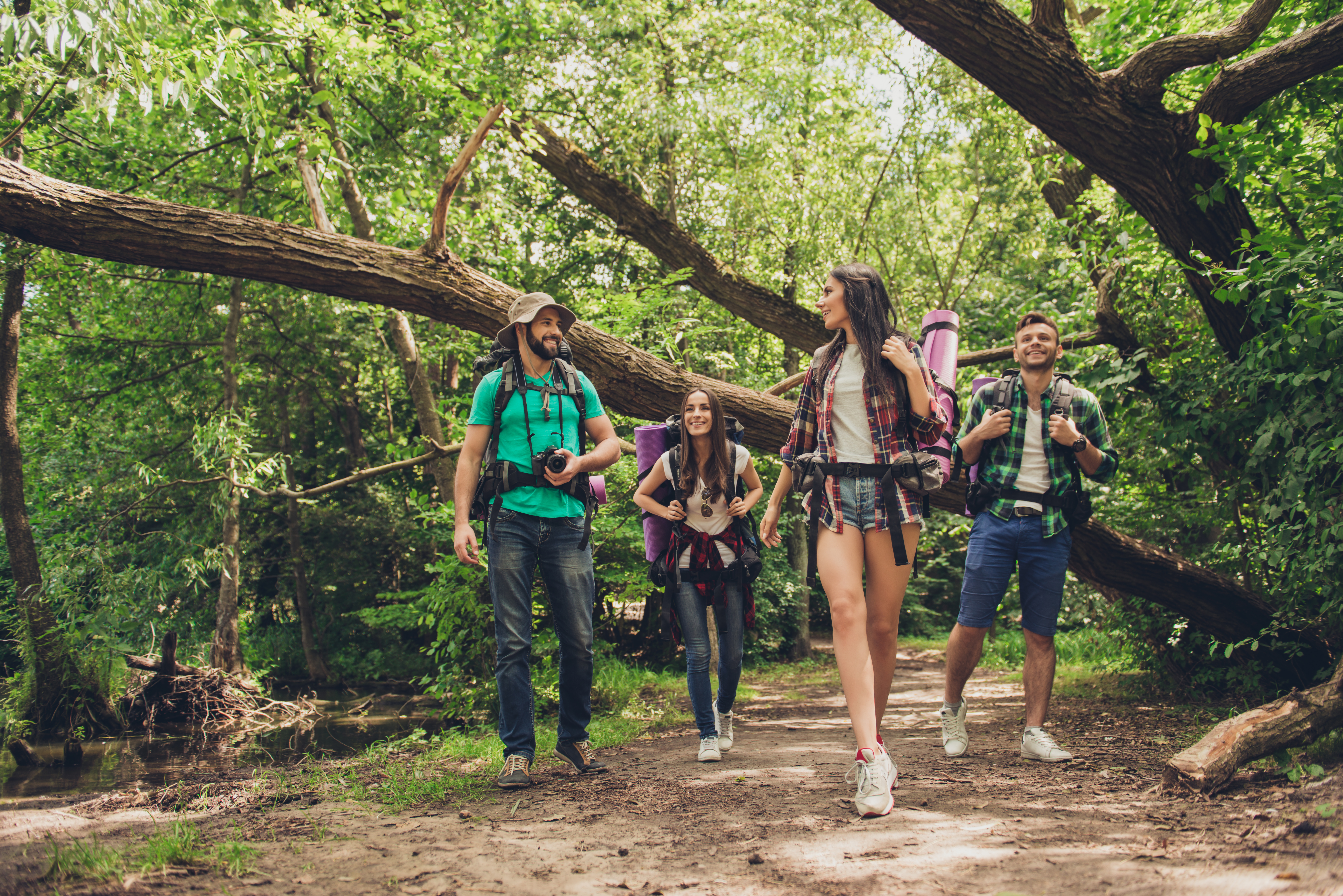 Friends Hiking Together