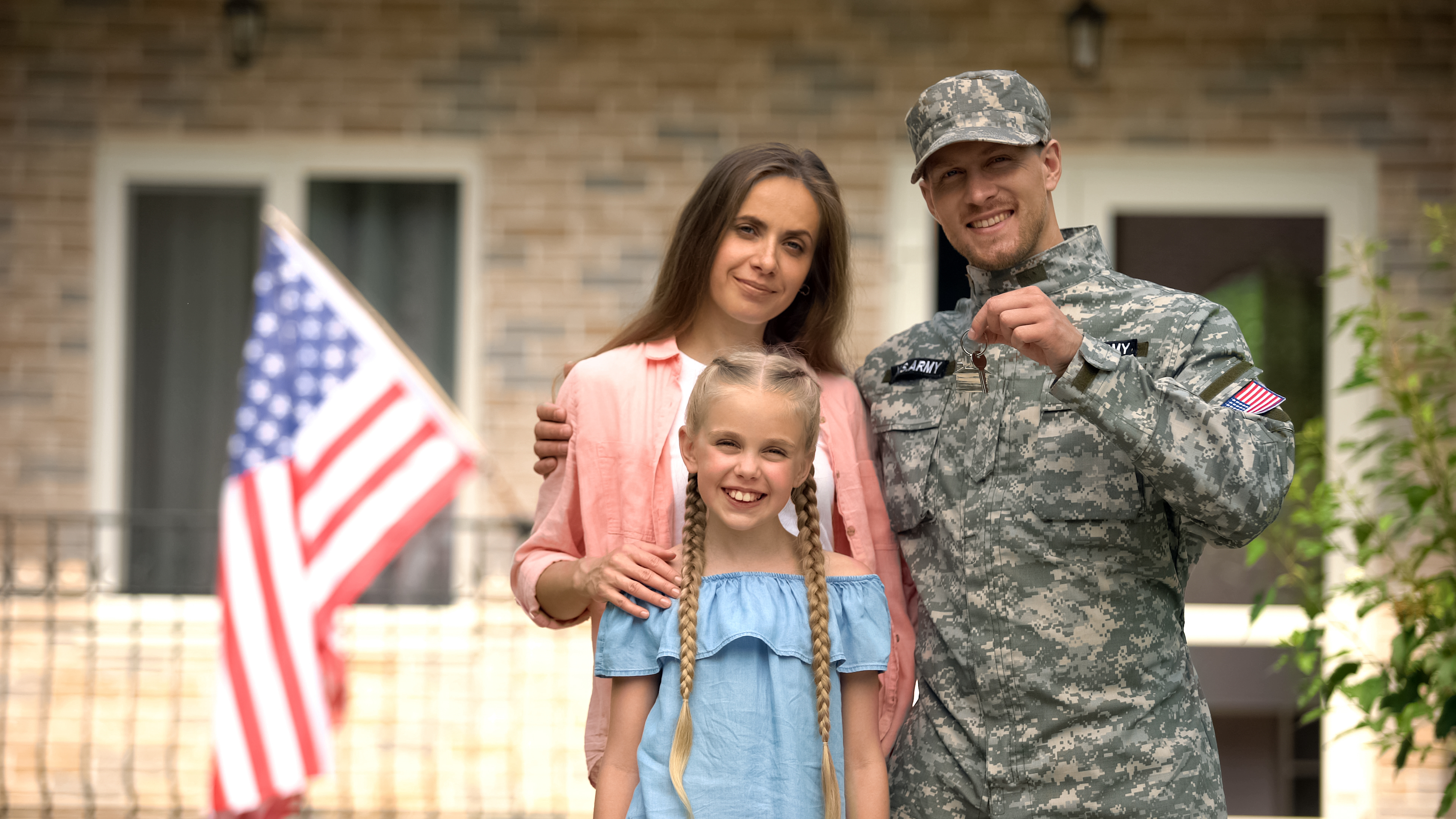 Military Family Buying Home