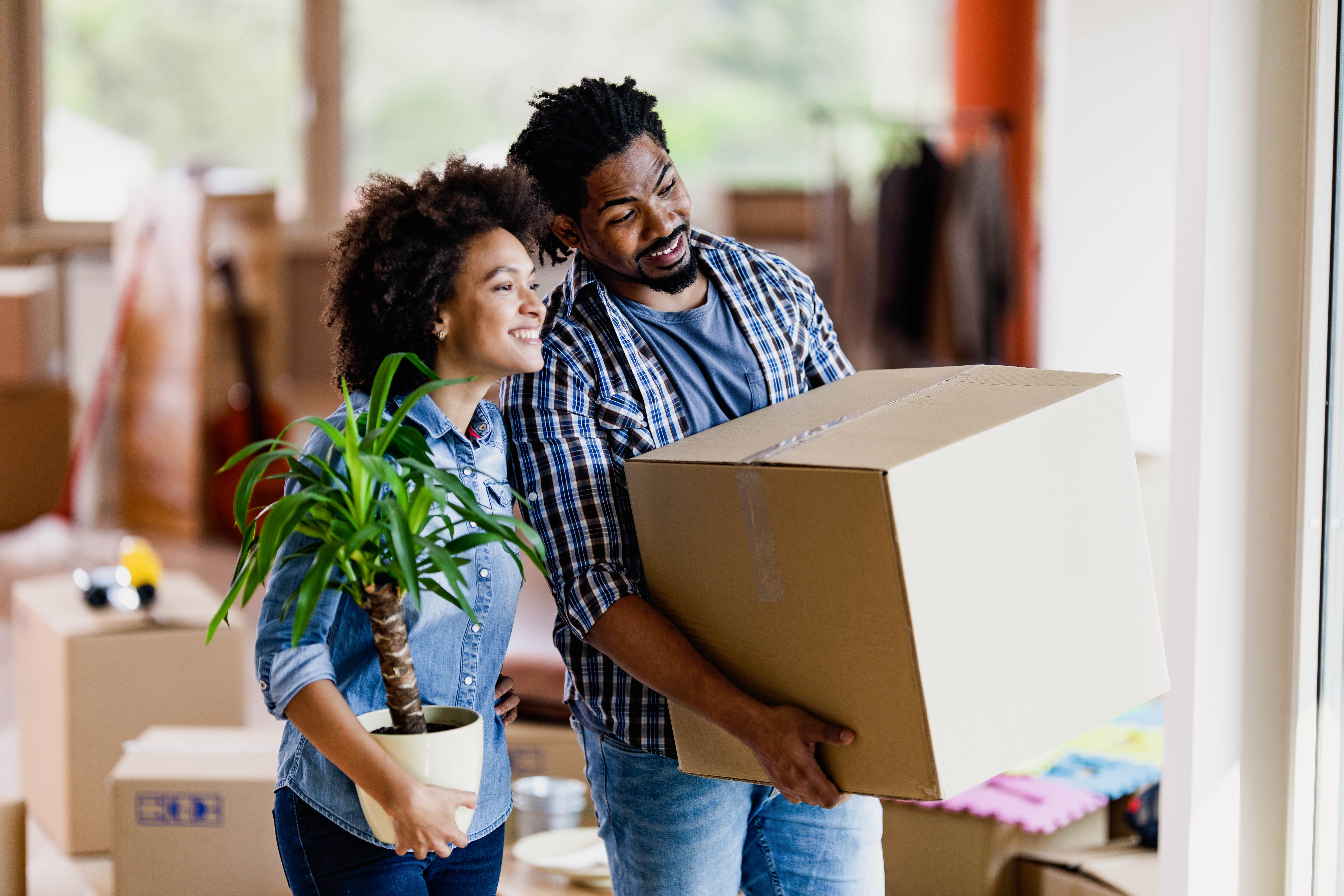 Homeowners Moving Into New Home