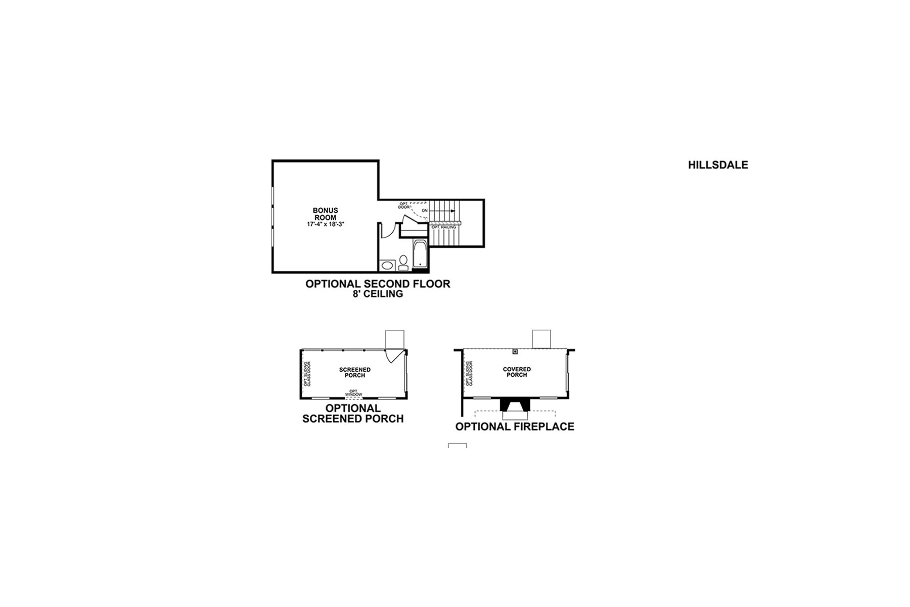 Hillsdale Floorplan Options