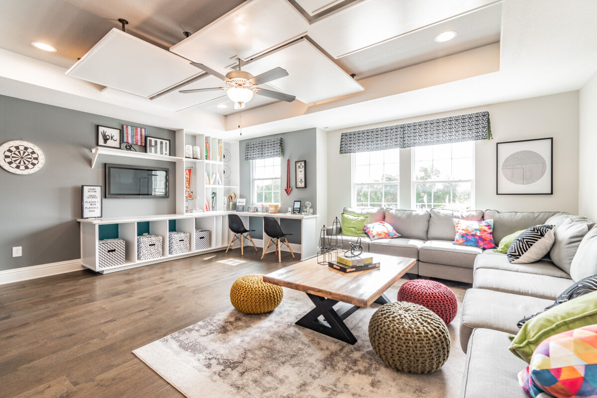 Wood Coffee Table With Colorful Decor