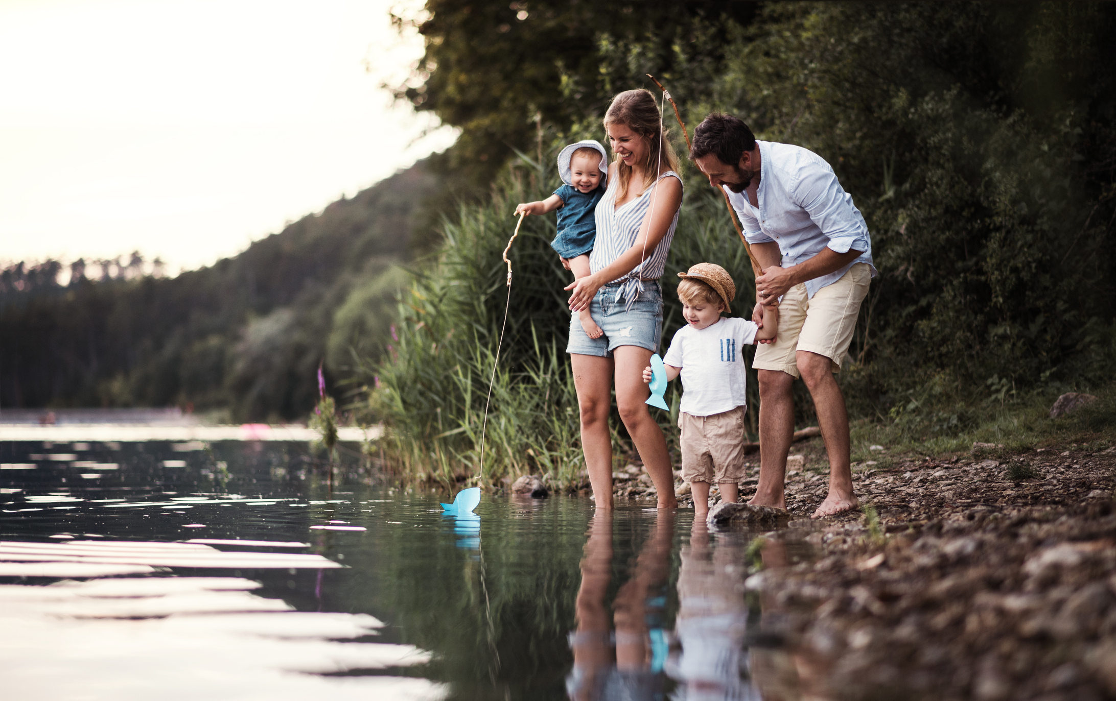 Family Going Fishing