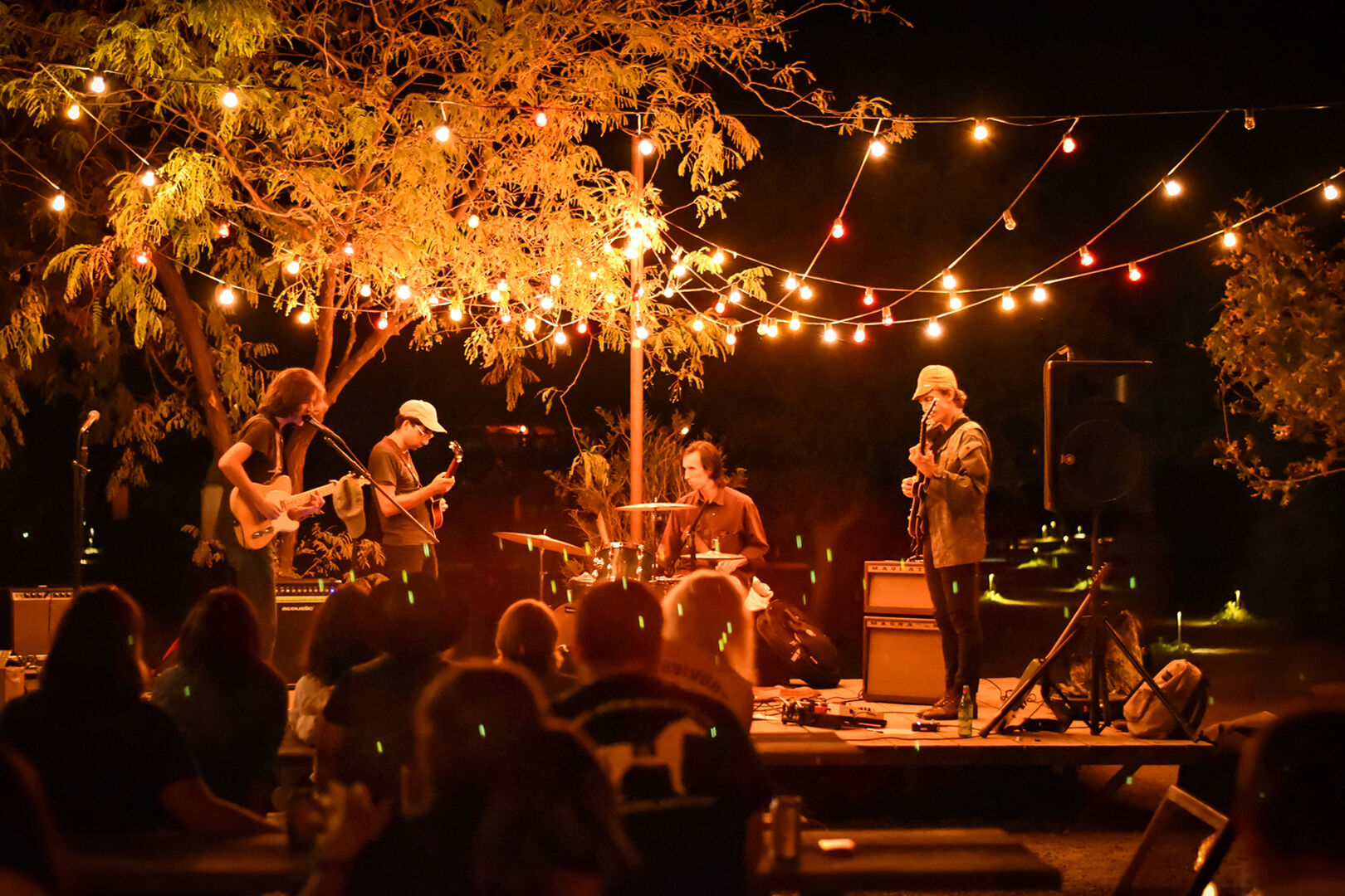 [Intimate outdoor concert]
