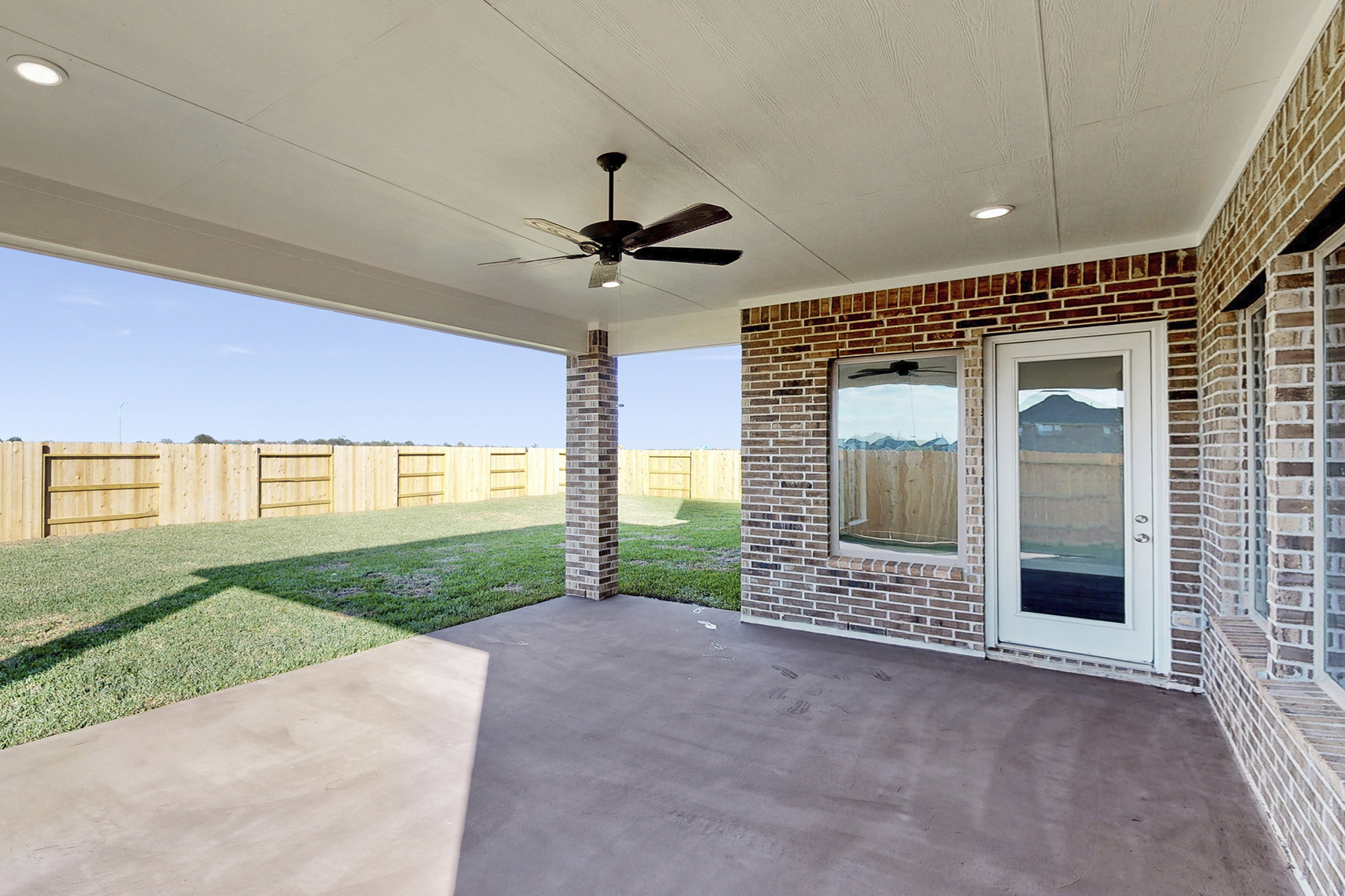 Brick Exterior Patio of a Home