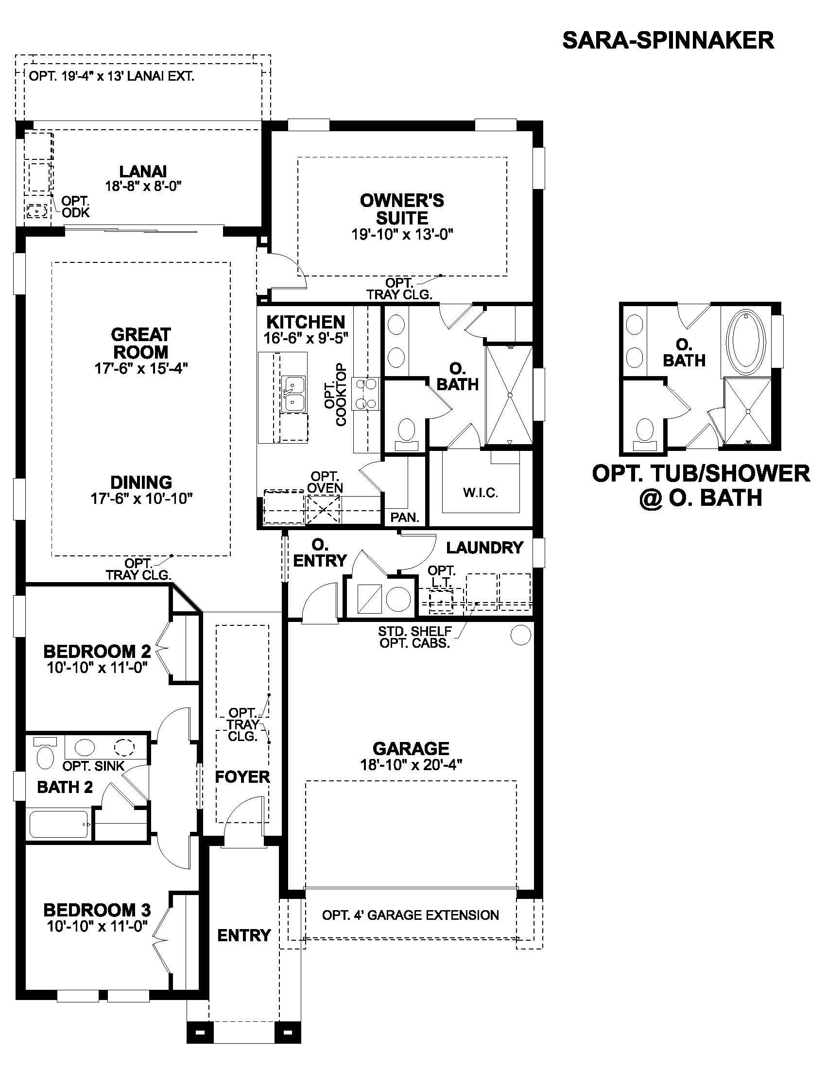 Spinnaker floorplan