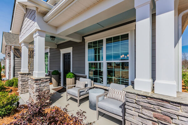 Decorated Front porch