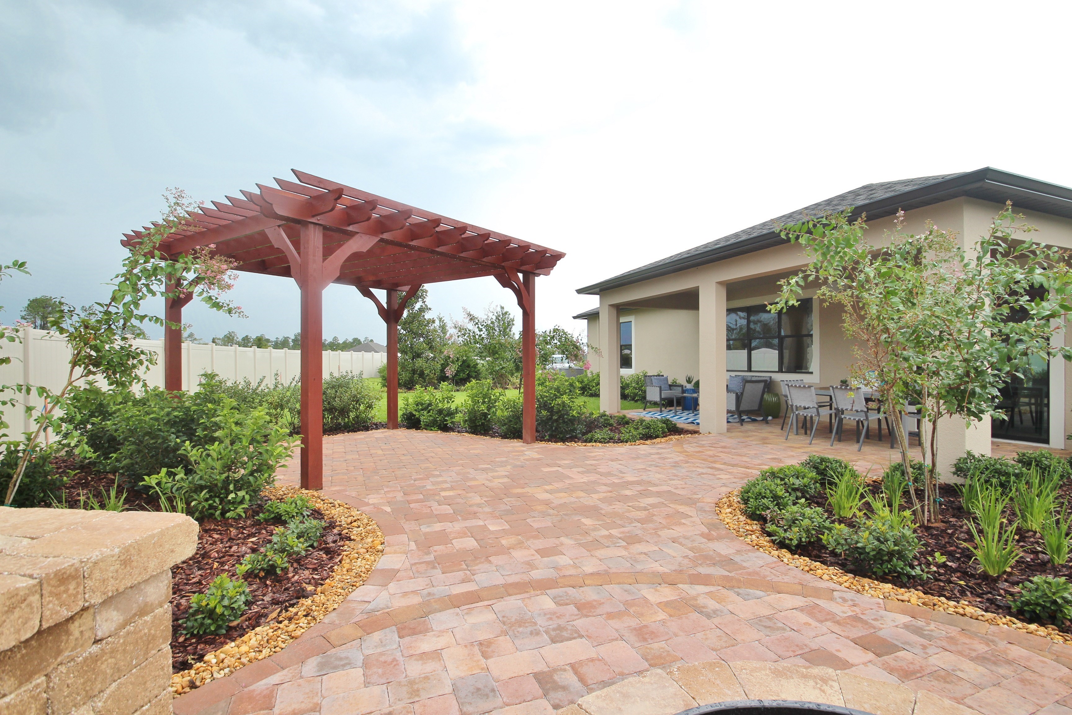 Backyard Entertaining Area