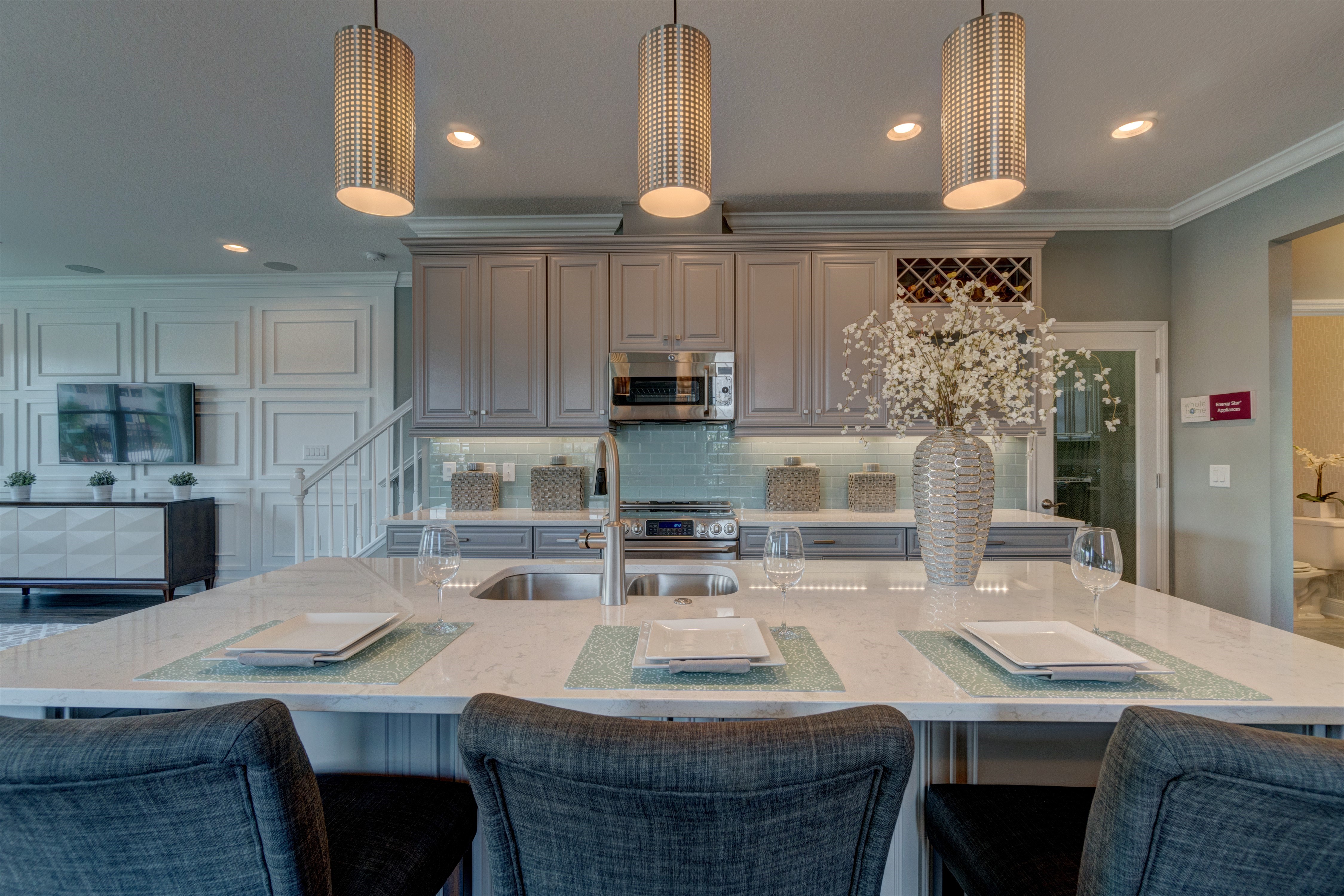 Muted Kitchen Island Pendant Lights