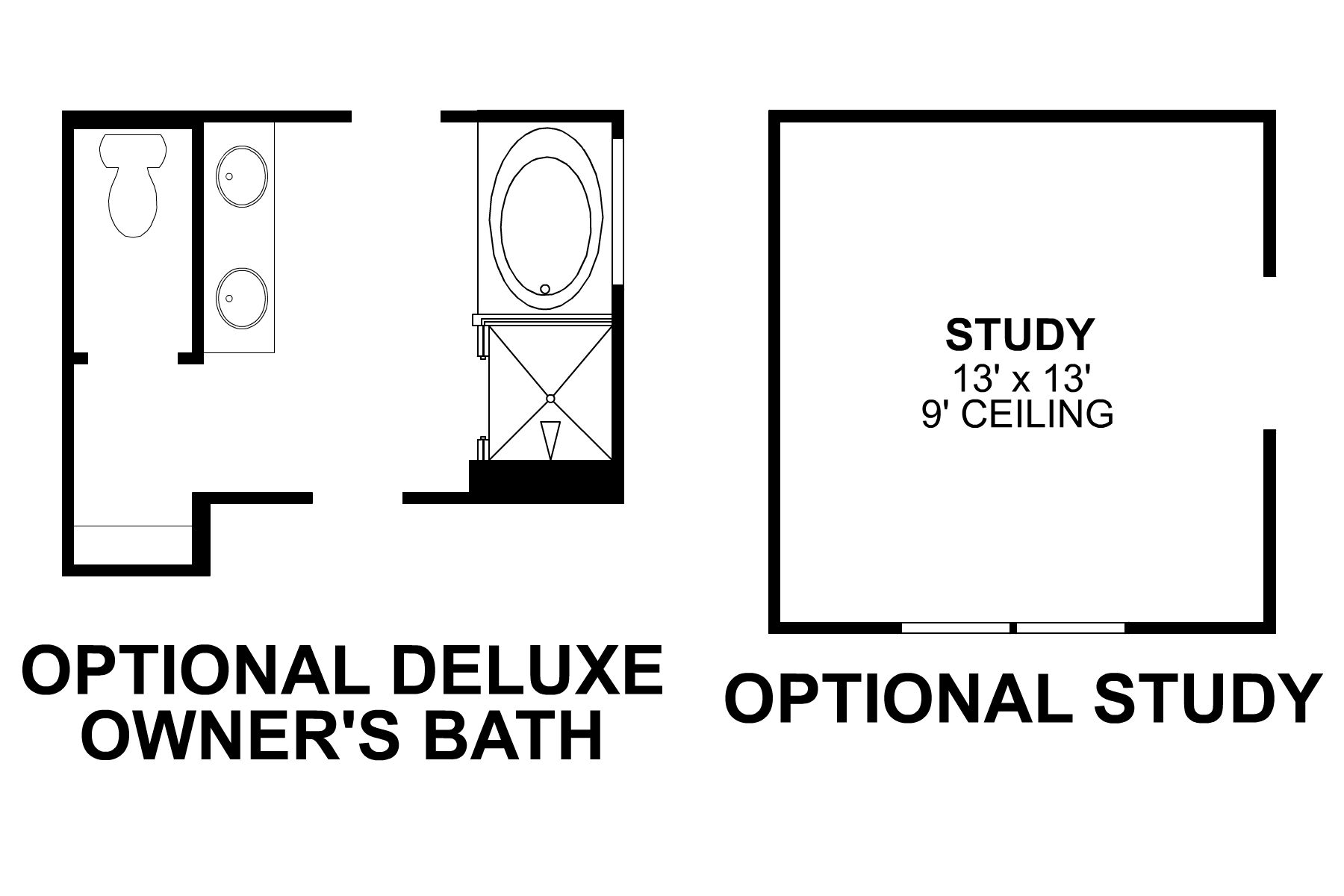Whitley First Floor Options