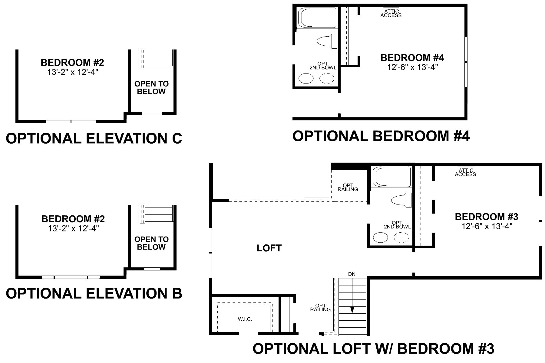 Hilliard Second Floor Options