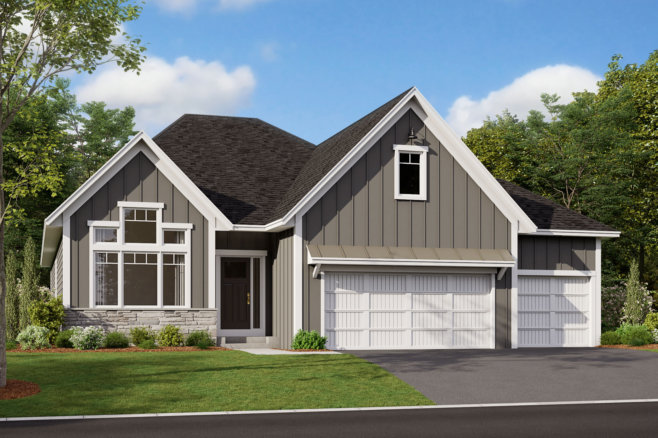 Sycamore II Elevation B 3-Car