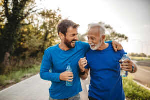 men jogging