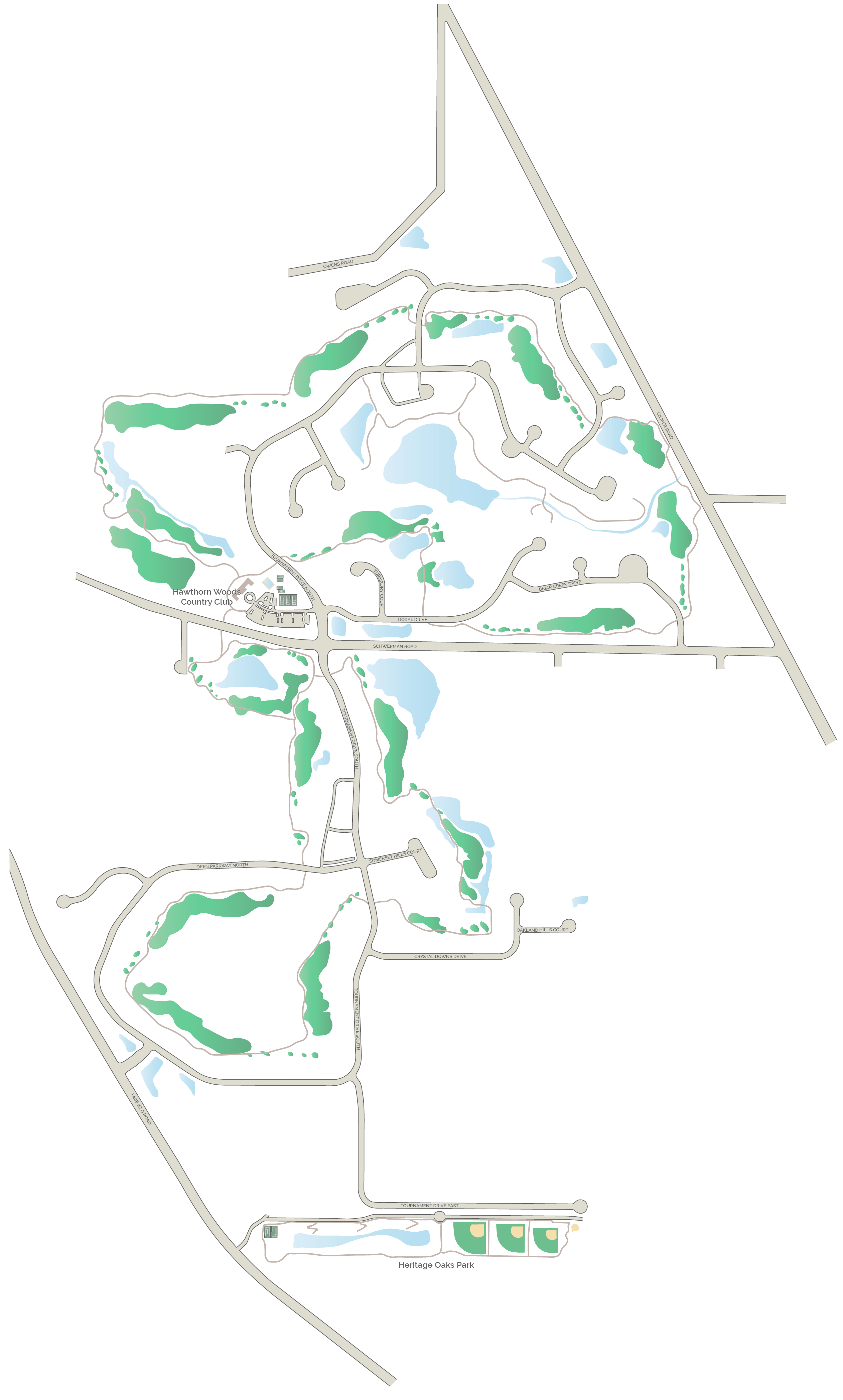 Hawthorn Woods Country Club Plat Map 