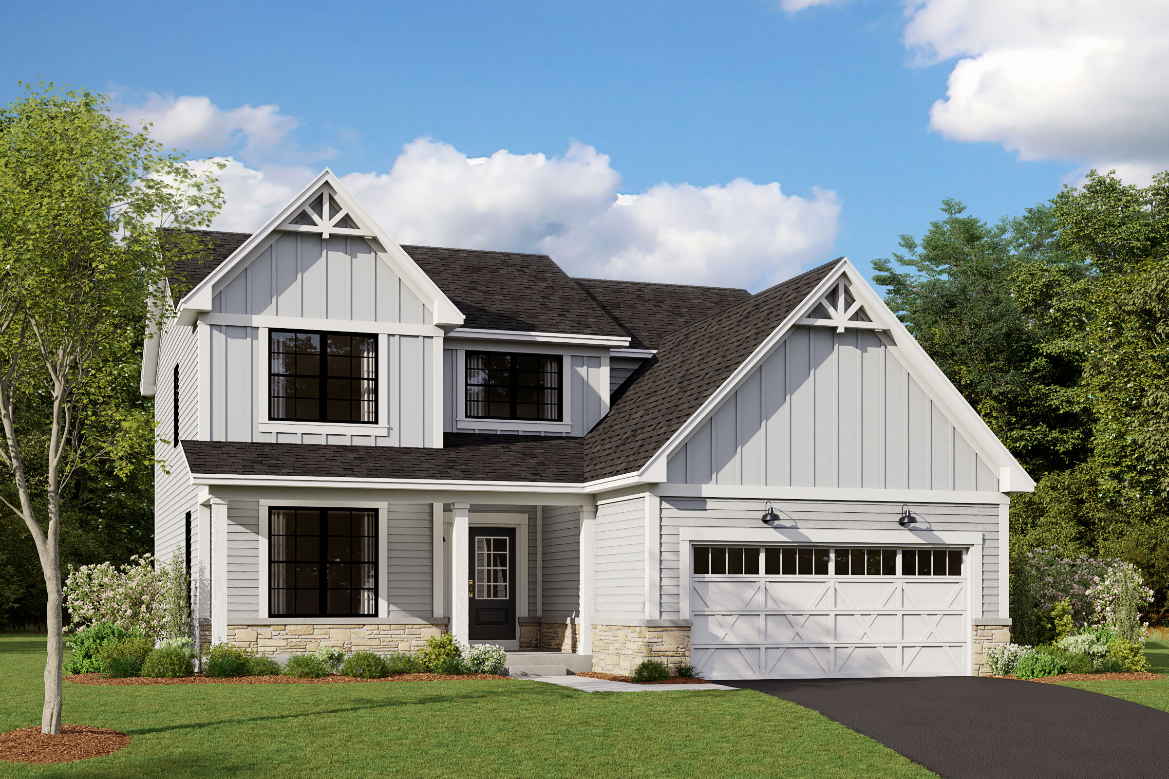 Baldwin Elevation Urban Farmhouse