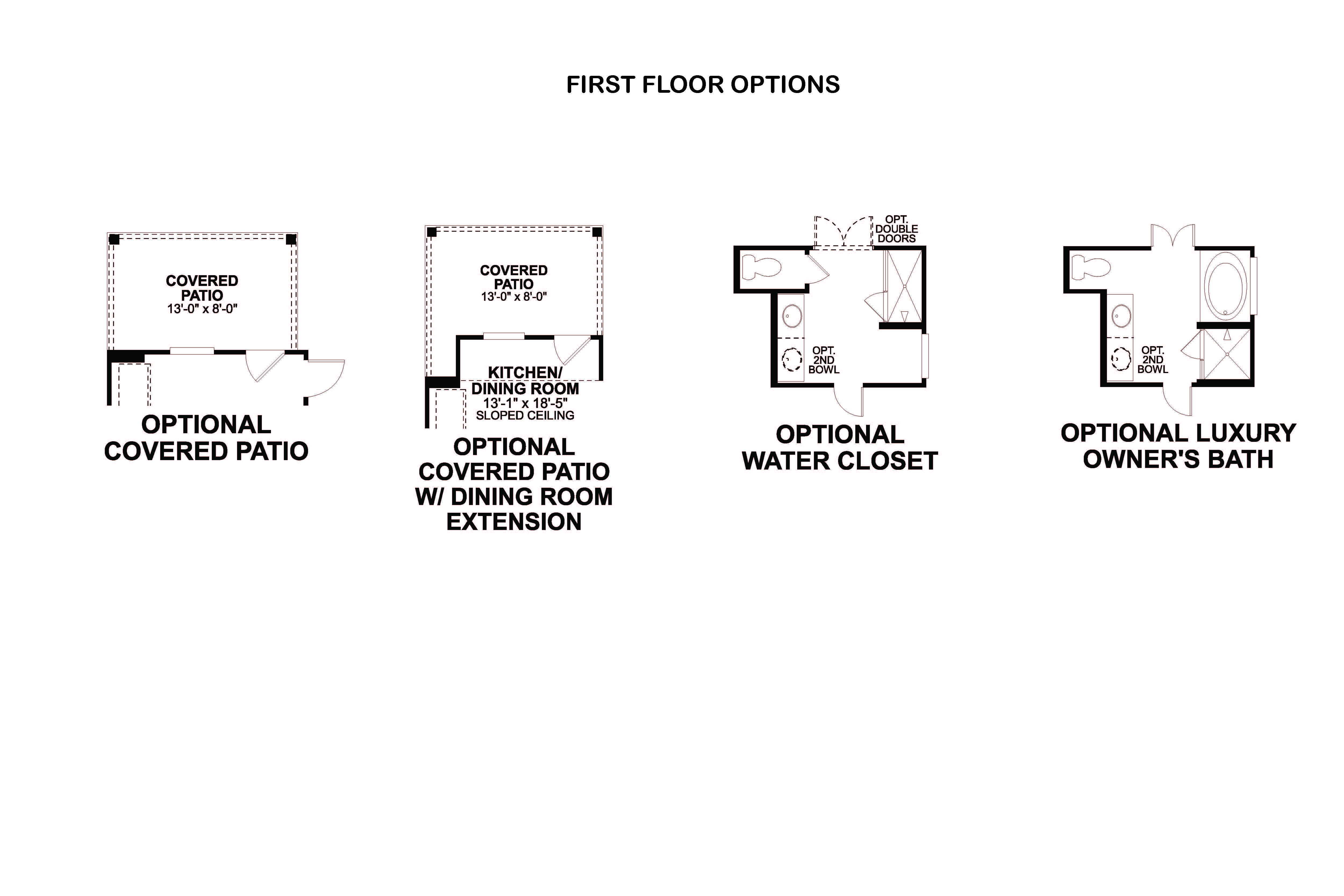 Larkspur first floor options