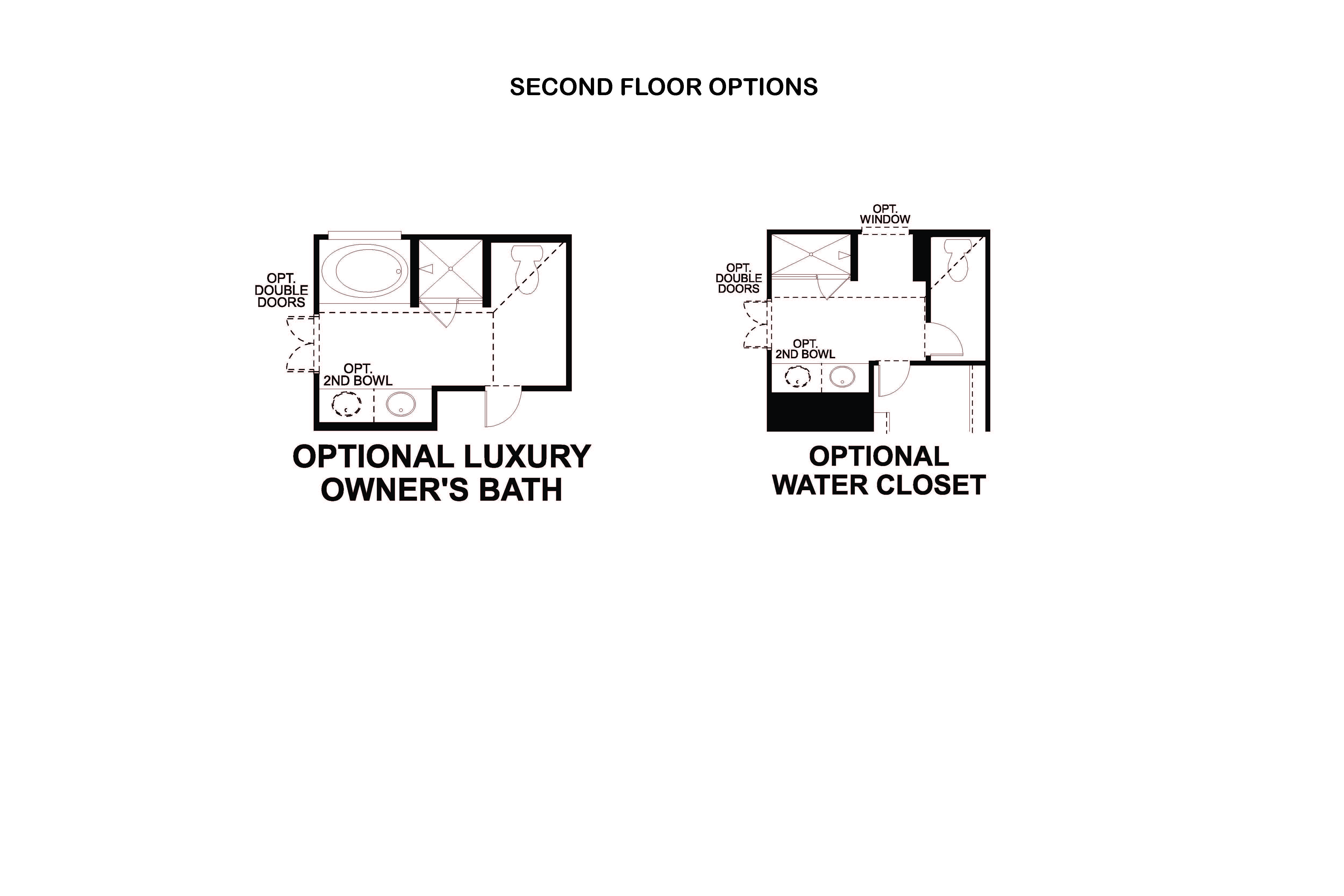 Wisteria second floor options