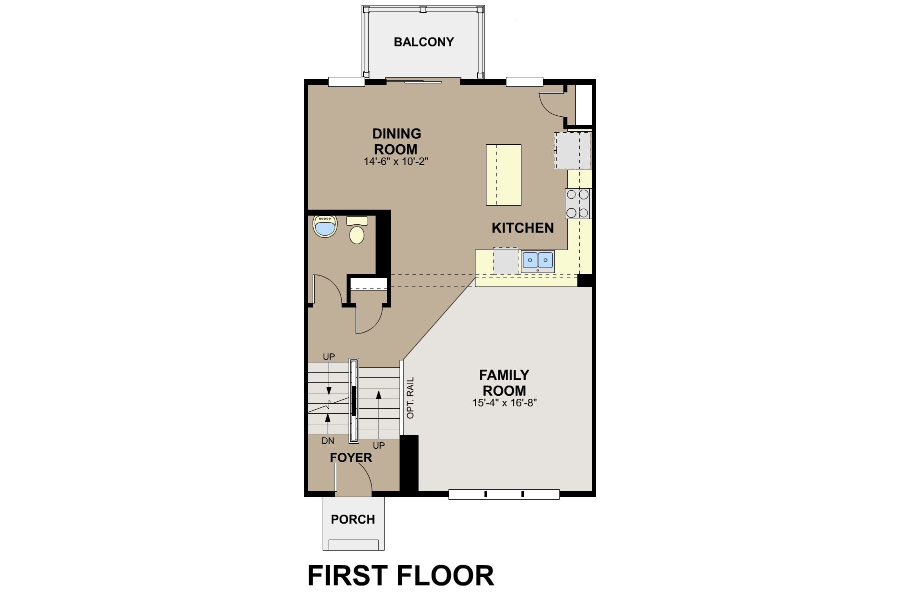Brooks Floorplan - First Floor