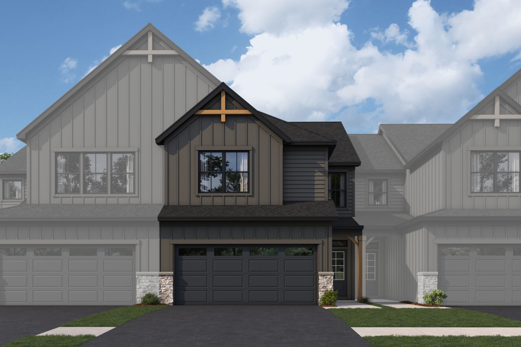 Townhomes in Woodridge, IL The Townes at Farmingdale M/I Homes