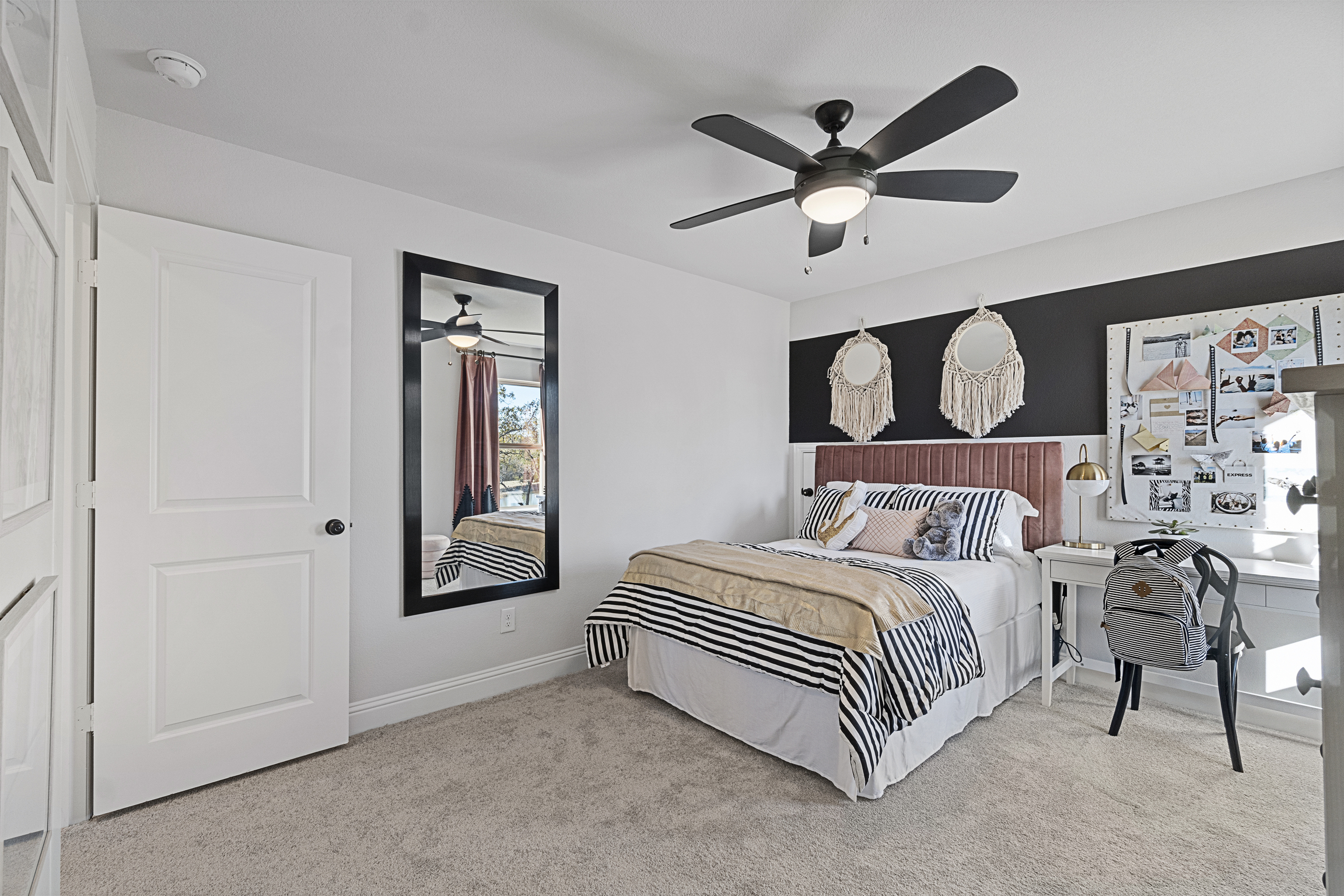 Bedroom With Corkboard for Decorations