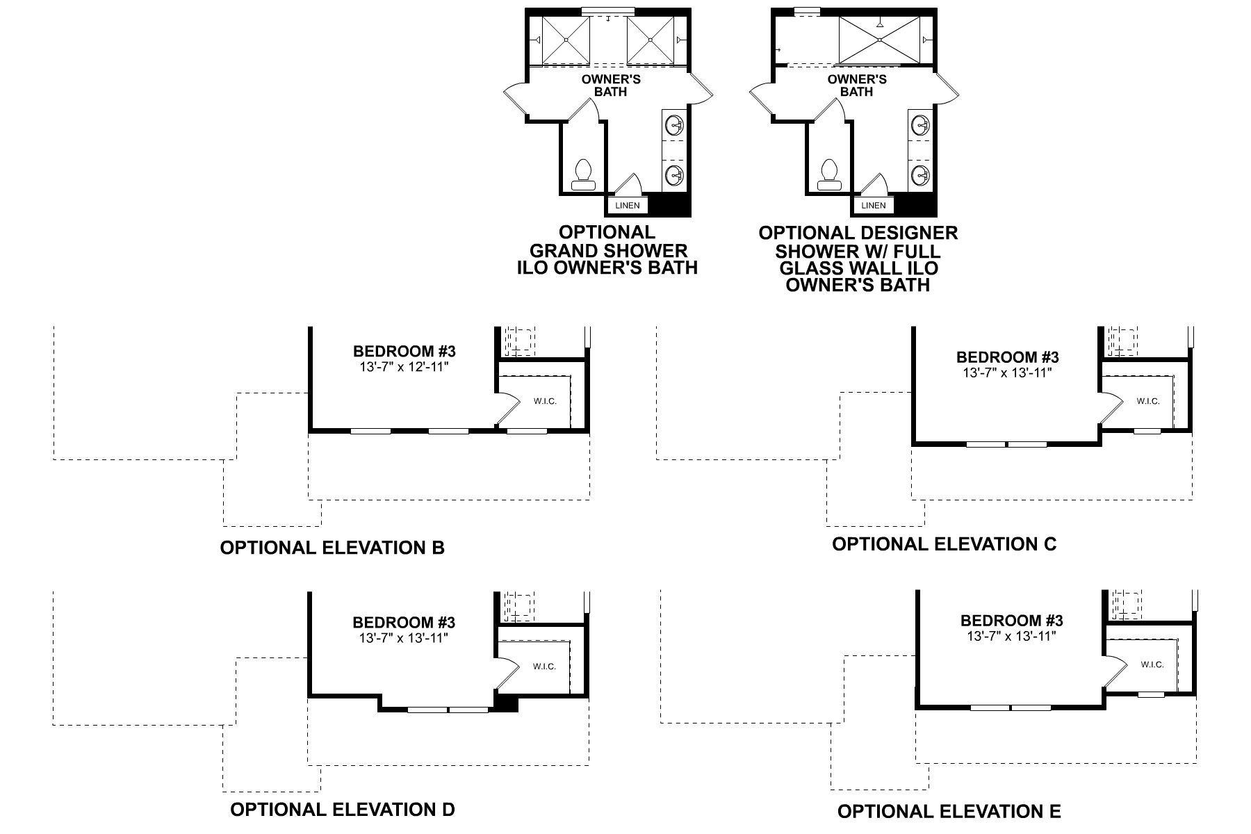 Trafford Second Floor Options