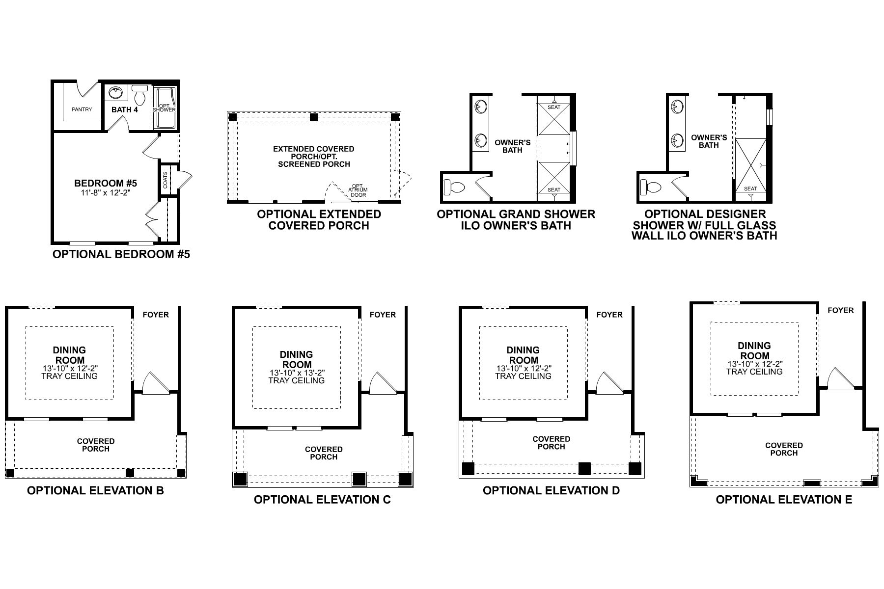 Tyler First Floor Options