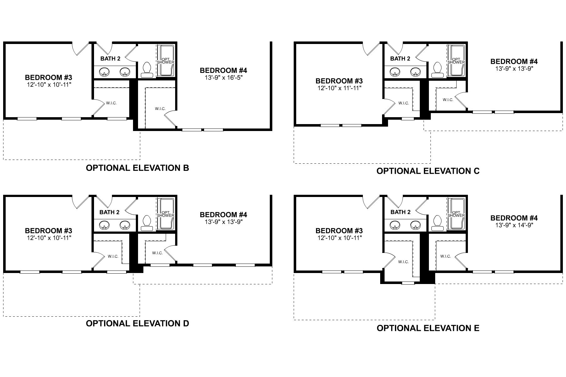 Tyler Second Floor Options