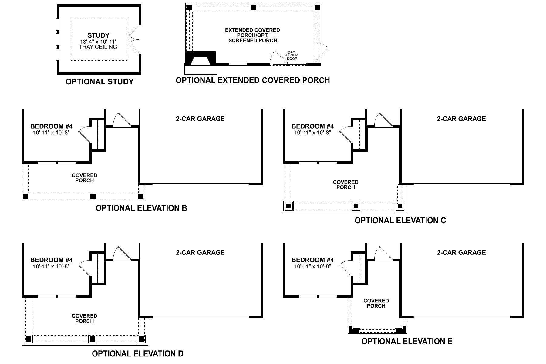 Brayden First Floor Options