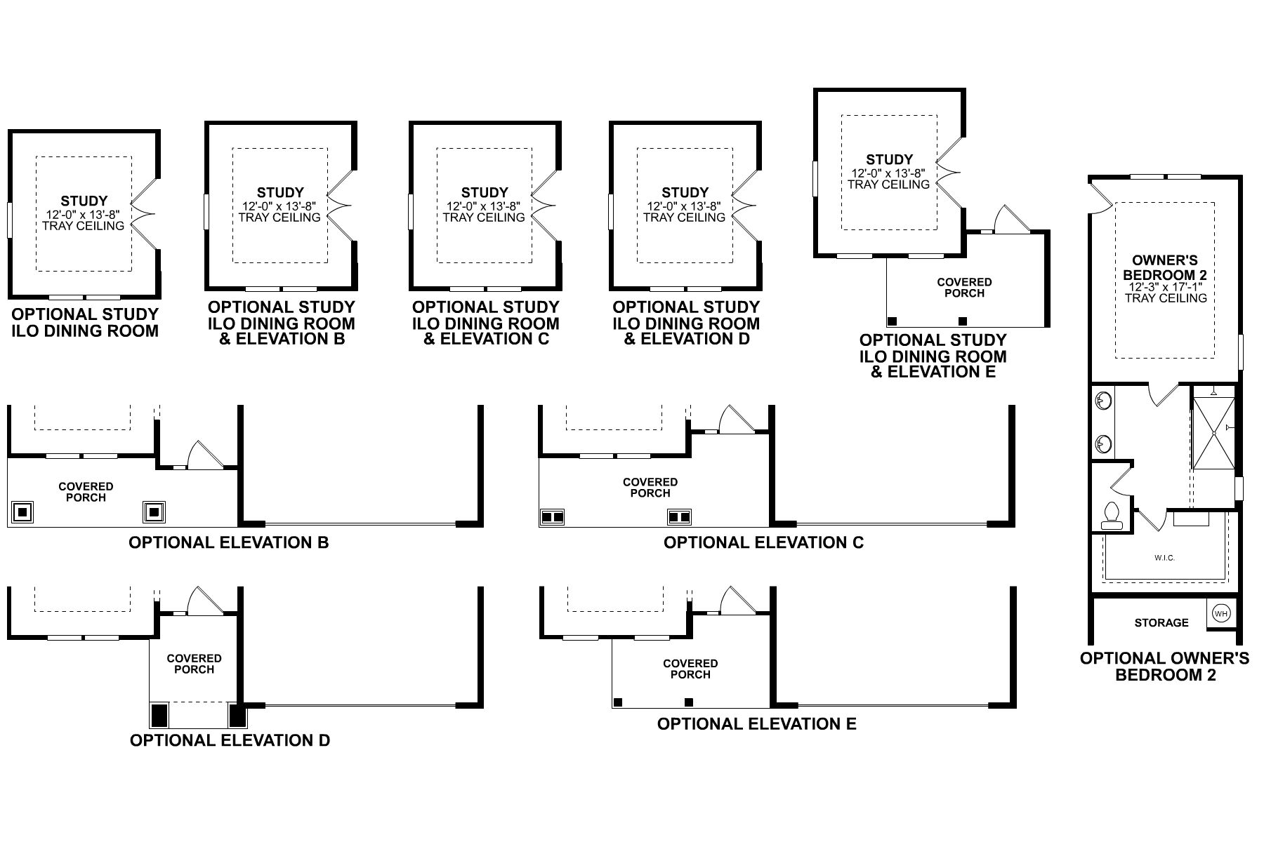Sonoma First Floor Options