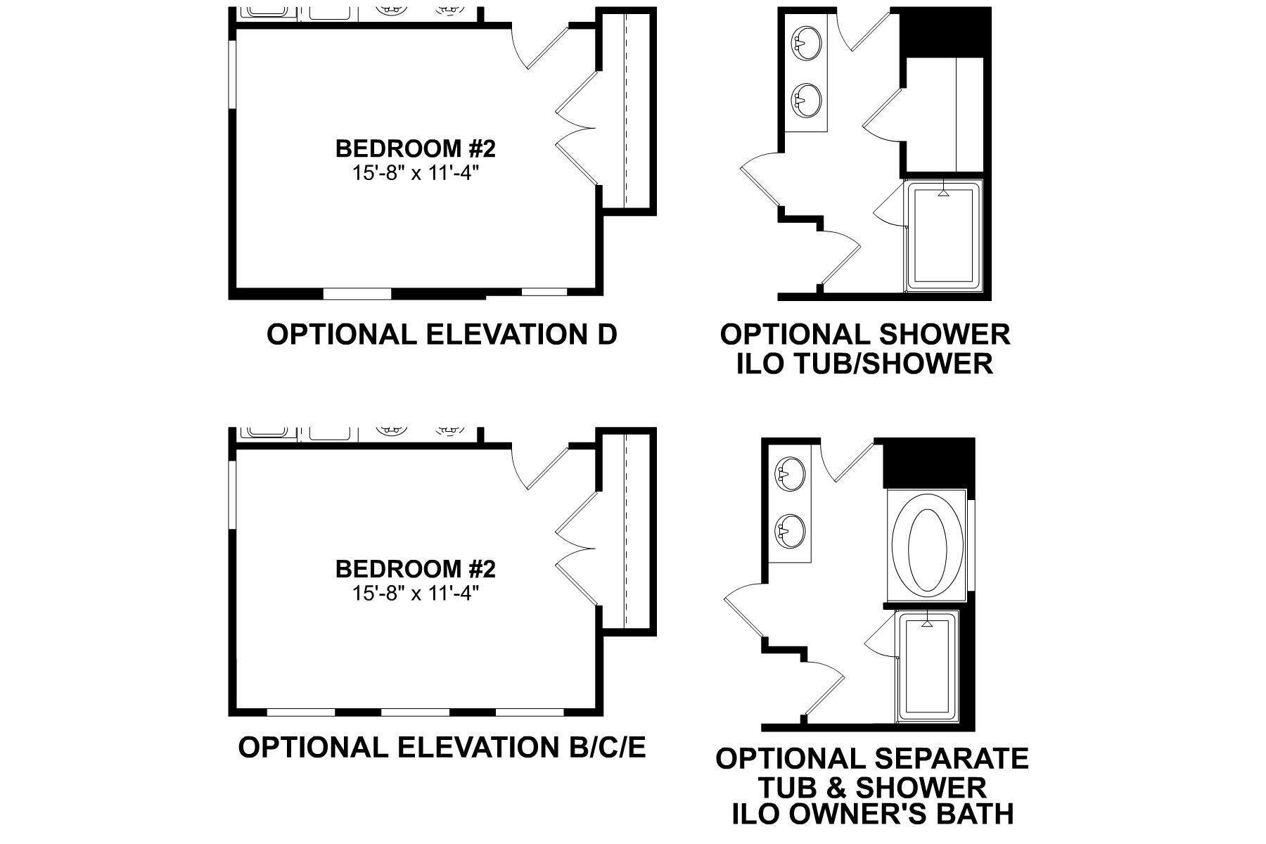 Bexley II Second Floor Options