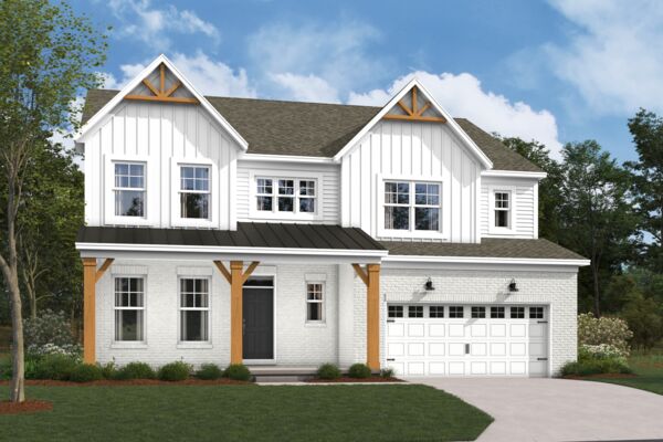Berkeley Elevation B with Optional Brick 