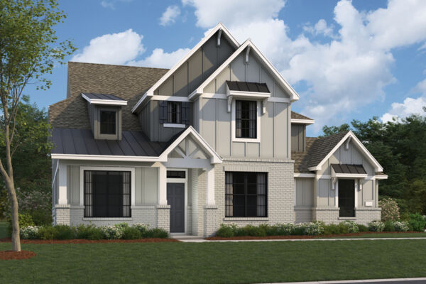Salado Elevation  F - Sideload Garage