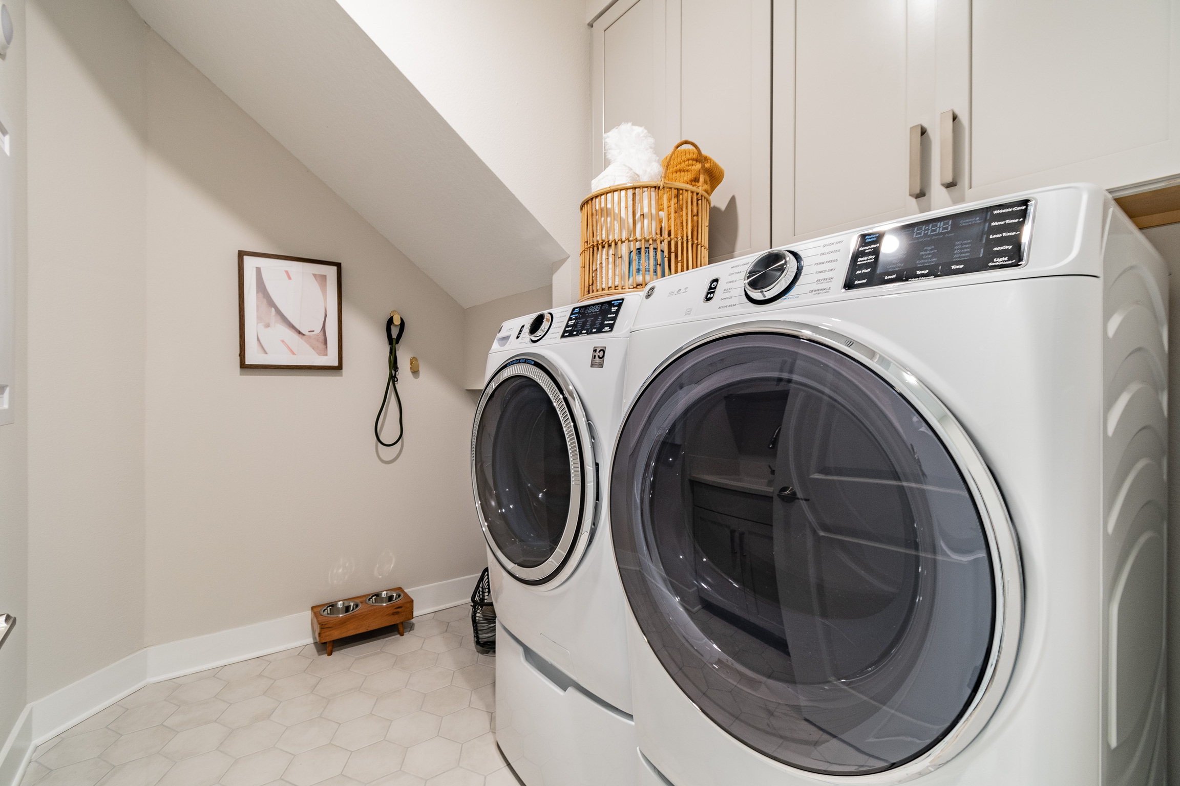 Small Dog Station in Laundry Room