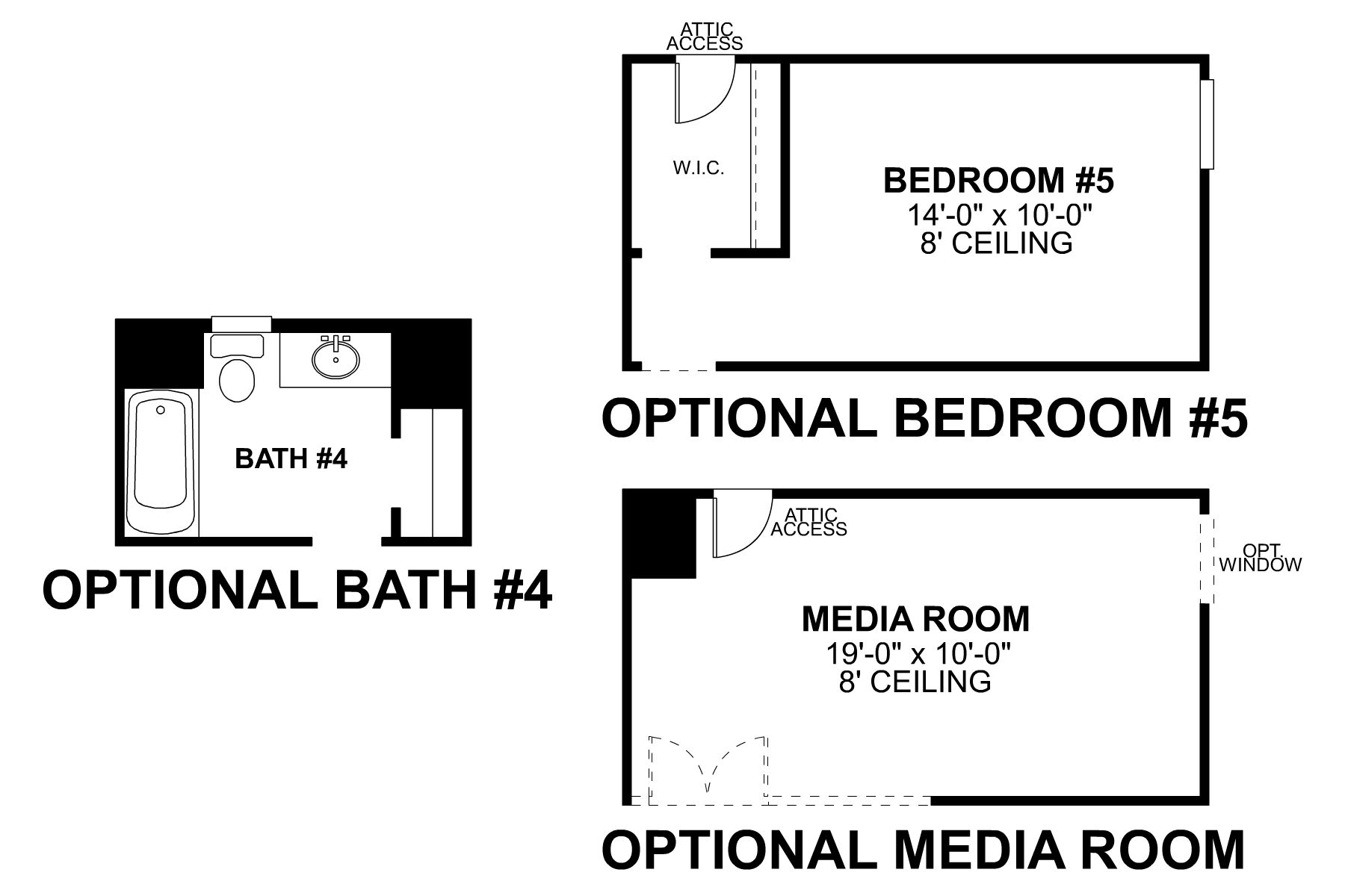 Salado Second Floor Options