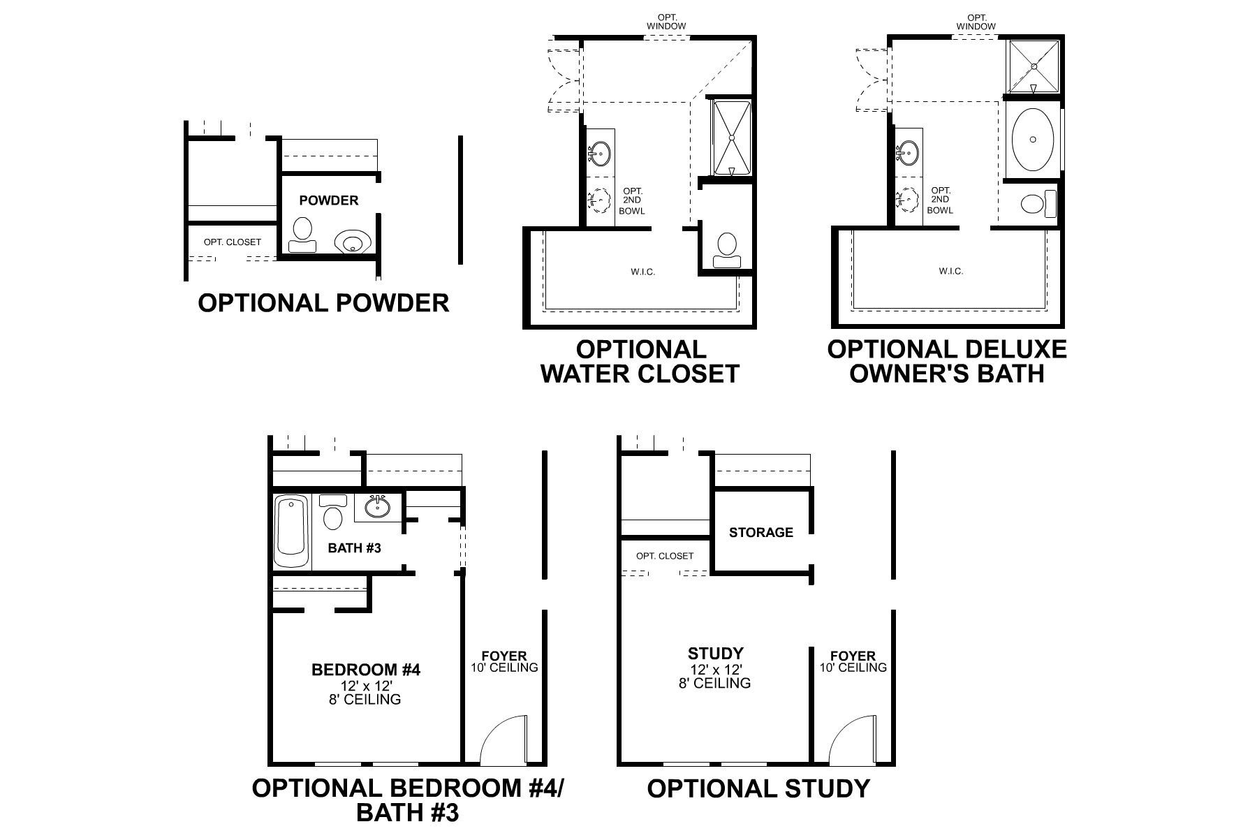 Sheldon First Floor Options