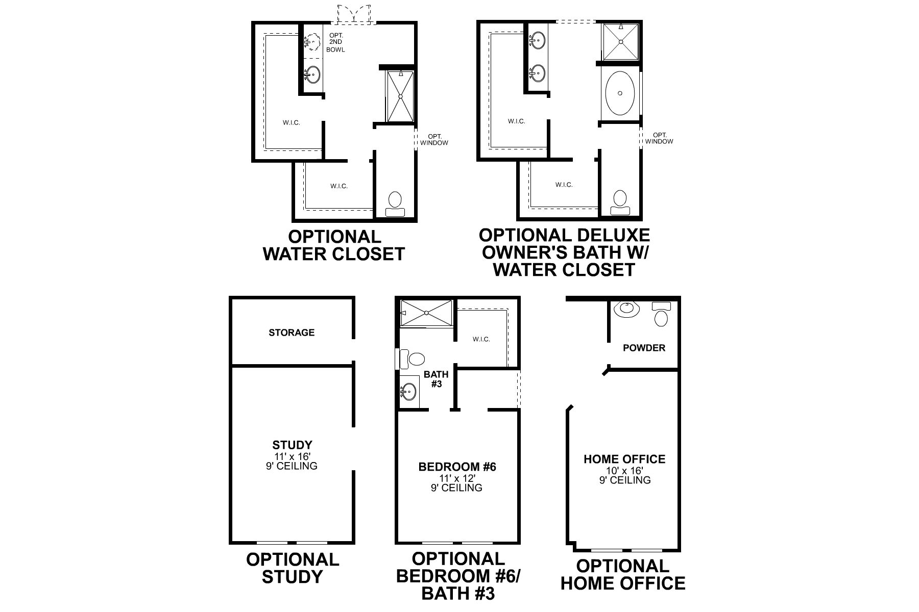 Grapevine First Floor Options