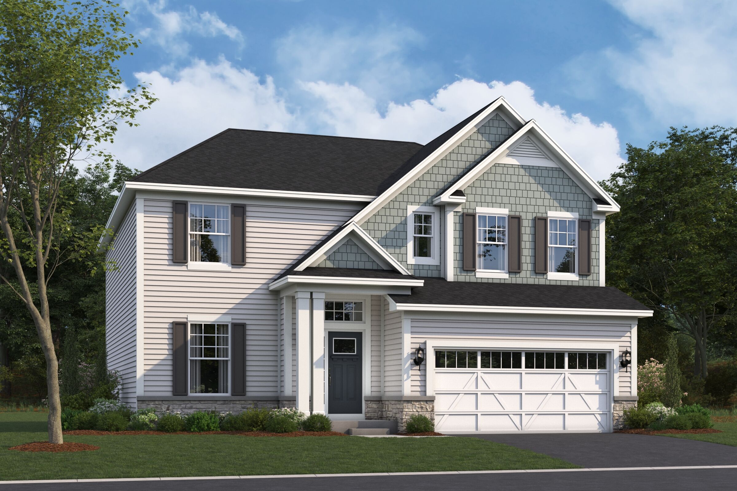 Dunbar Elevation Newport Shingle