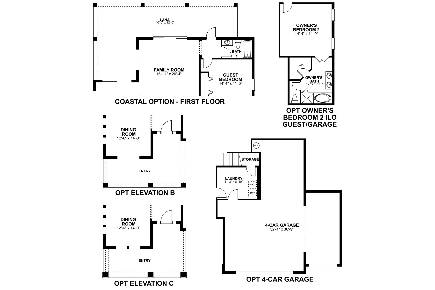 Glenwood - Frist Floor Options