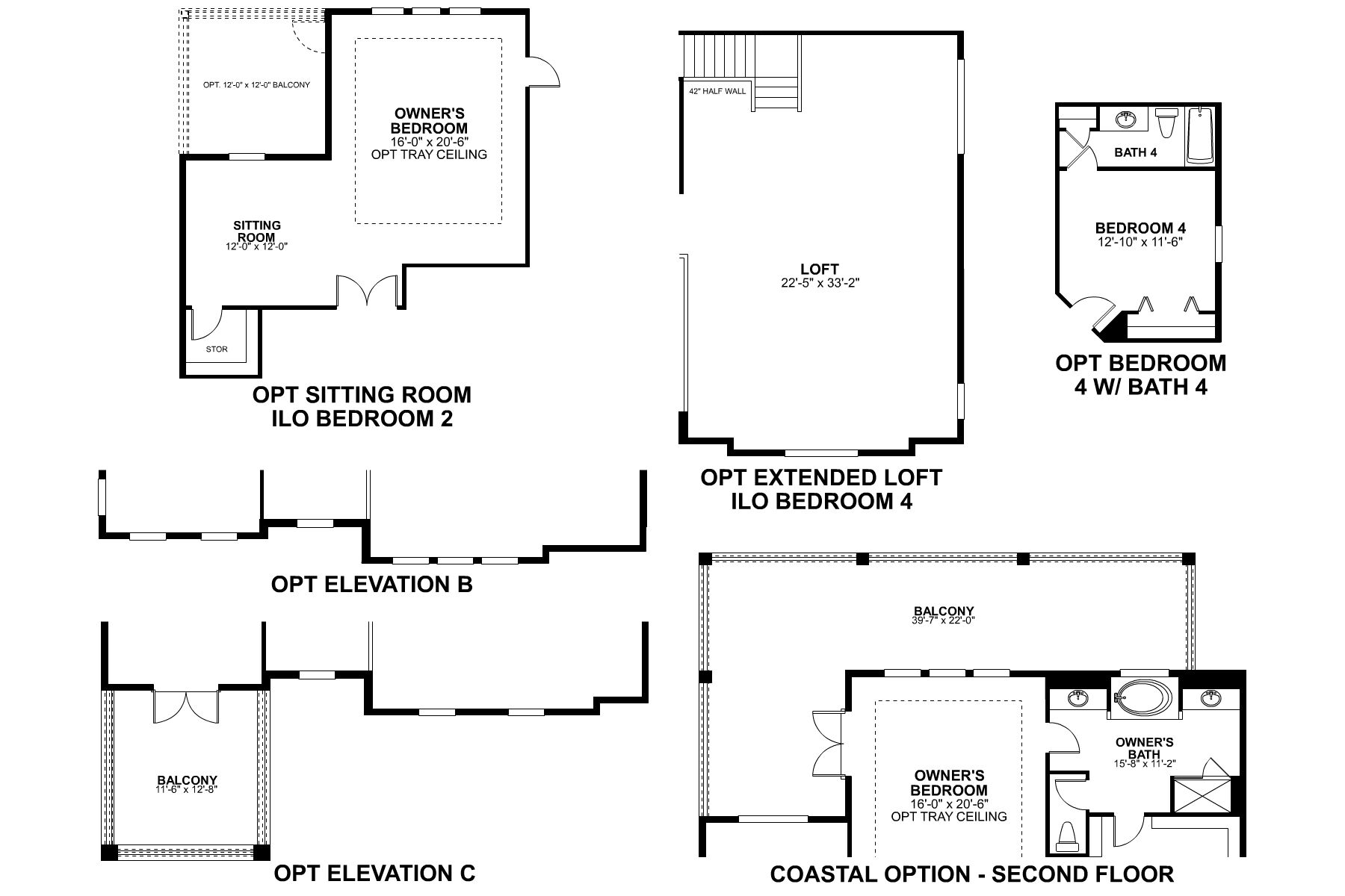 Glenwood - Second Floor Options
