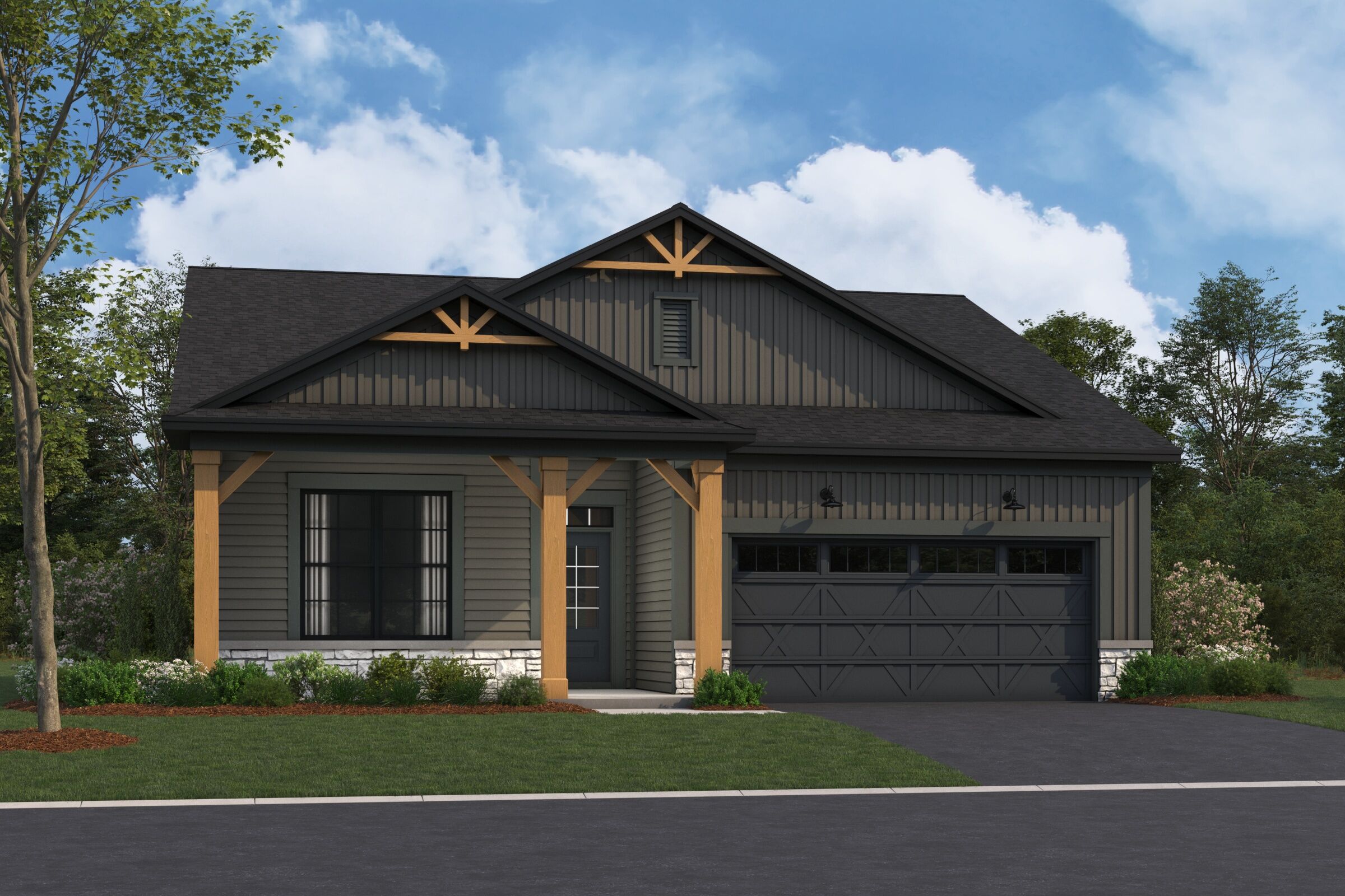 Clayton Elevation Urban Farmhouse