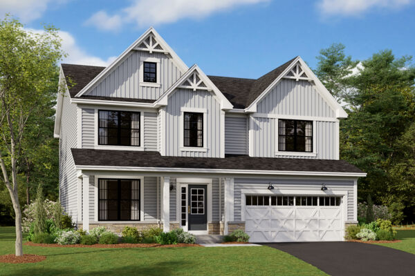 Dunbar Elevation Urban Farmhouse