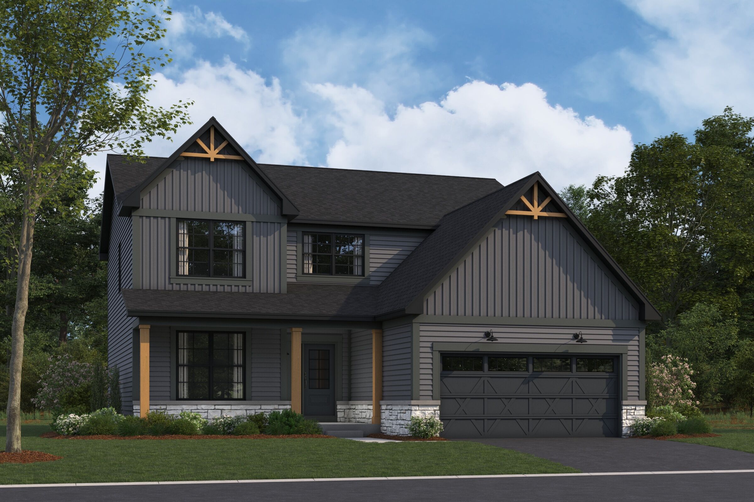 Barclay Elevation Urban Farmhouse